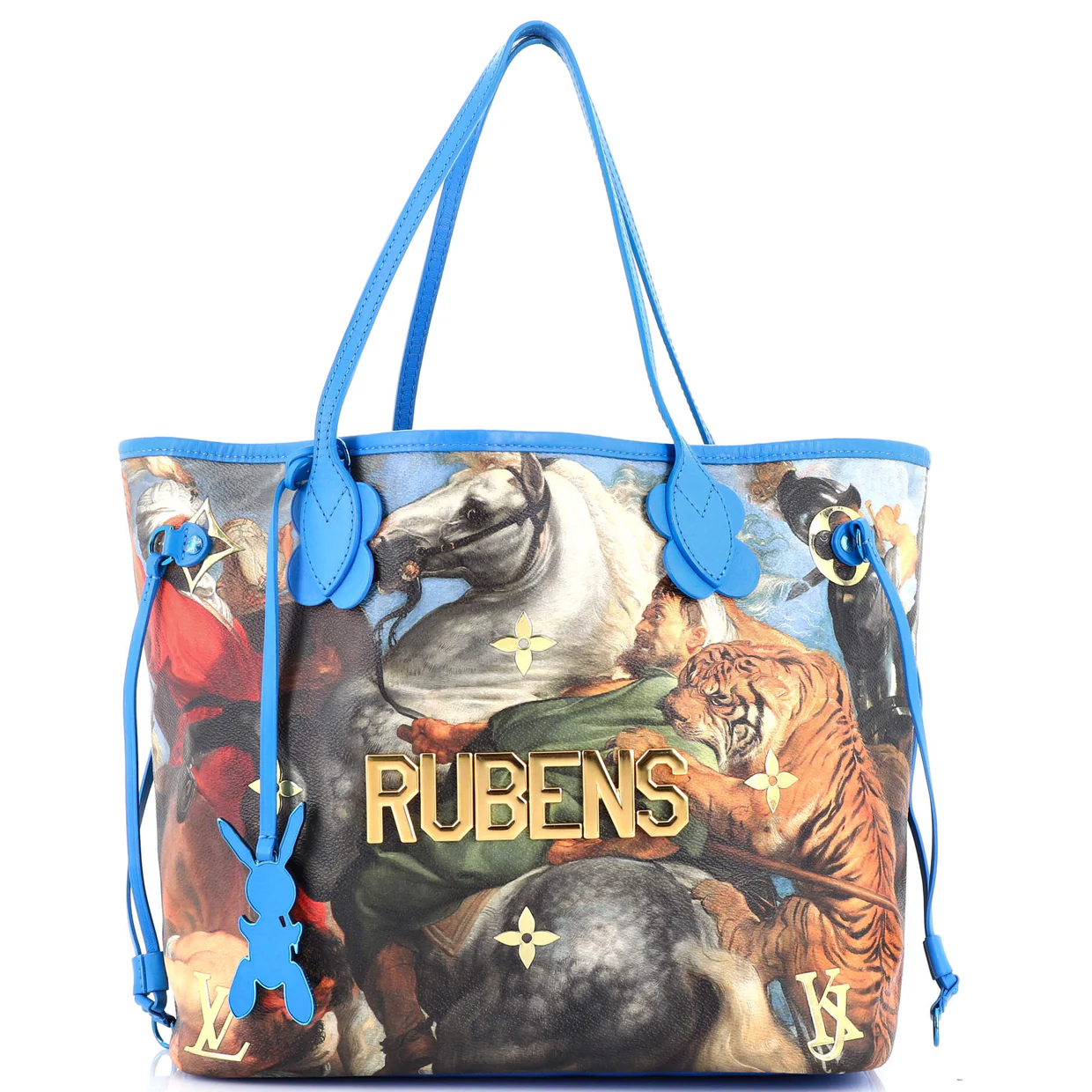 Neverfull NM Tote Limited Edition Jeff Koons Rubens Print Canvas MM - Deep Luxury