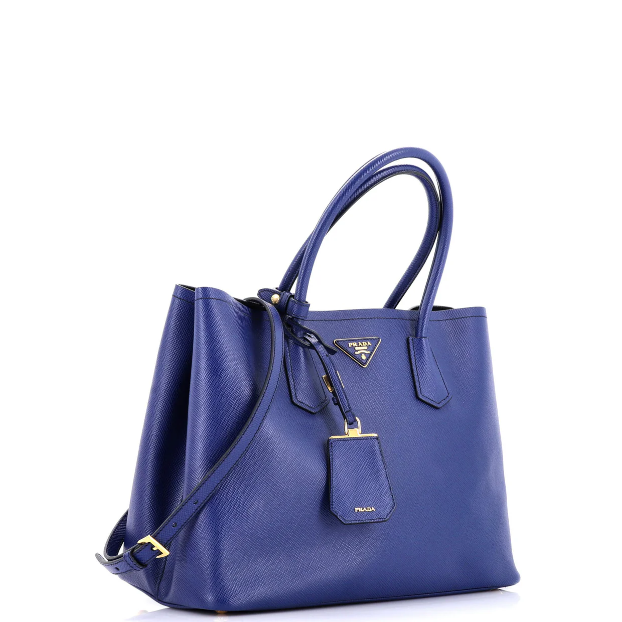 Cuir Double Tote Saffiano Leather Large - Deep Luxury