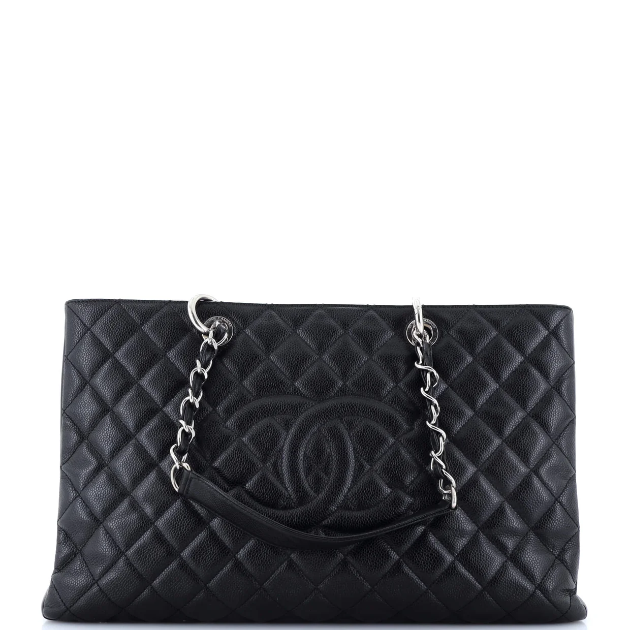 Grand Shopping Tote Quilted Caviar XL - Deep Luxury