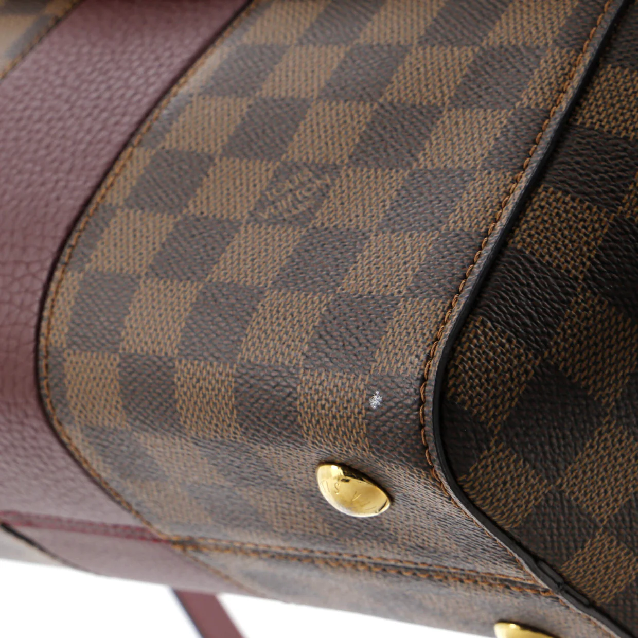 Bond Street Handbag Damier with Leather MM - Deep Luxury