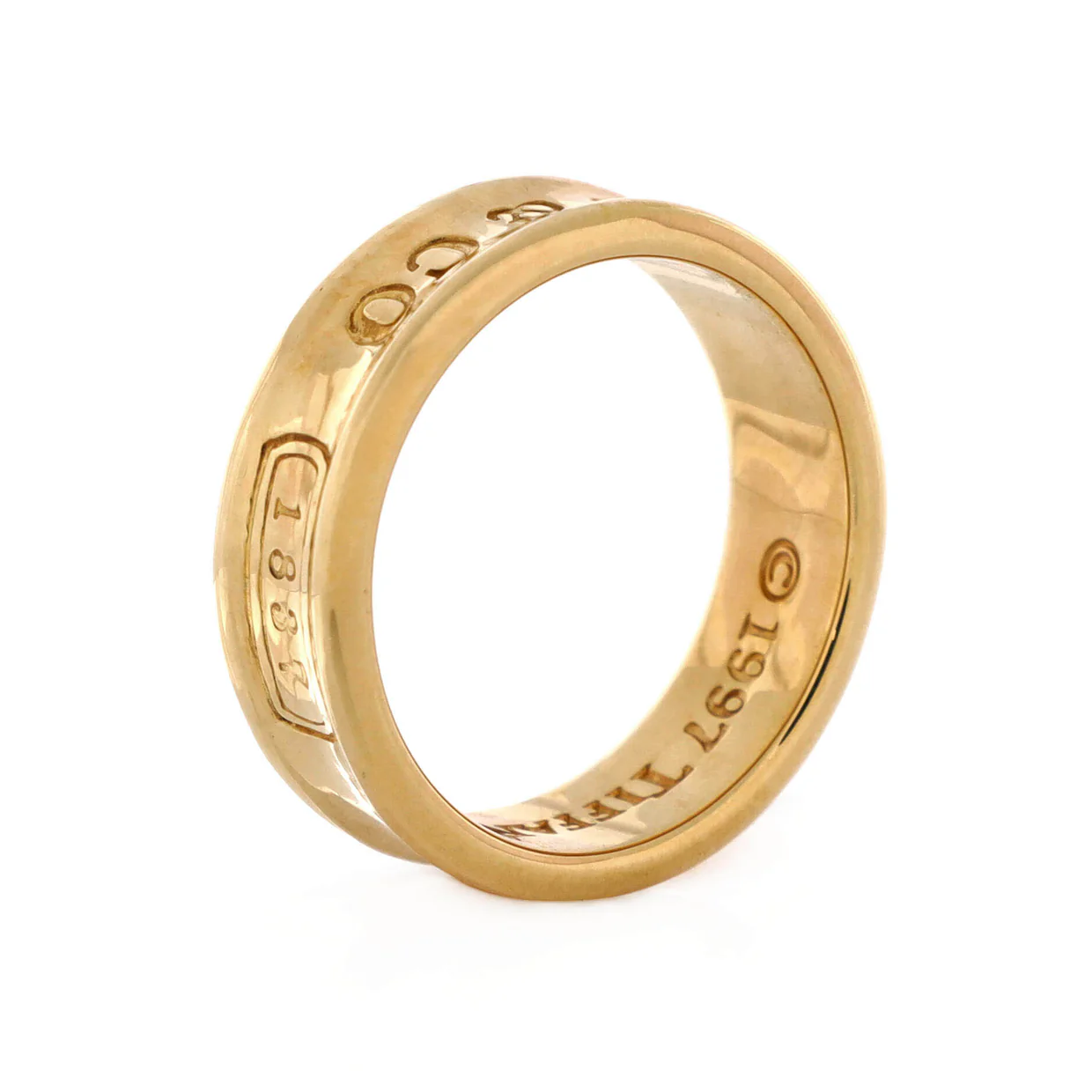 1837 Band Ring 18K Yellow Gold Medium - Deep Luxury