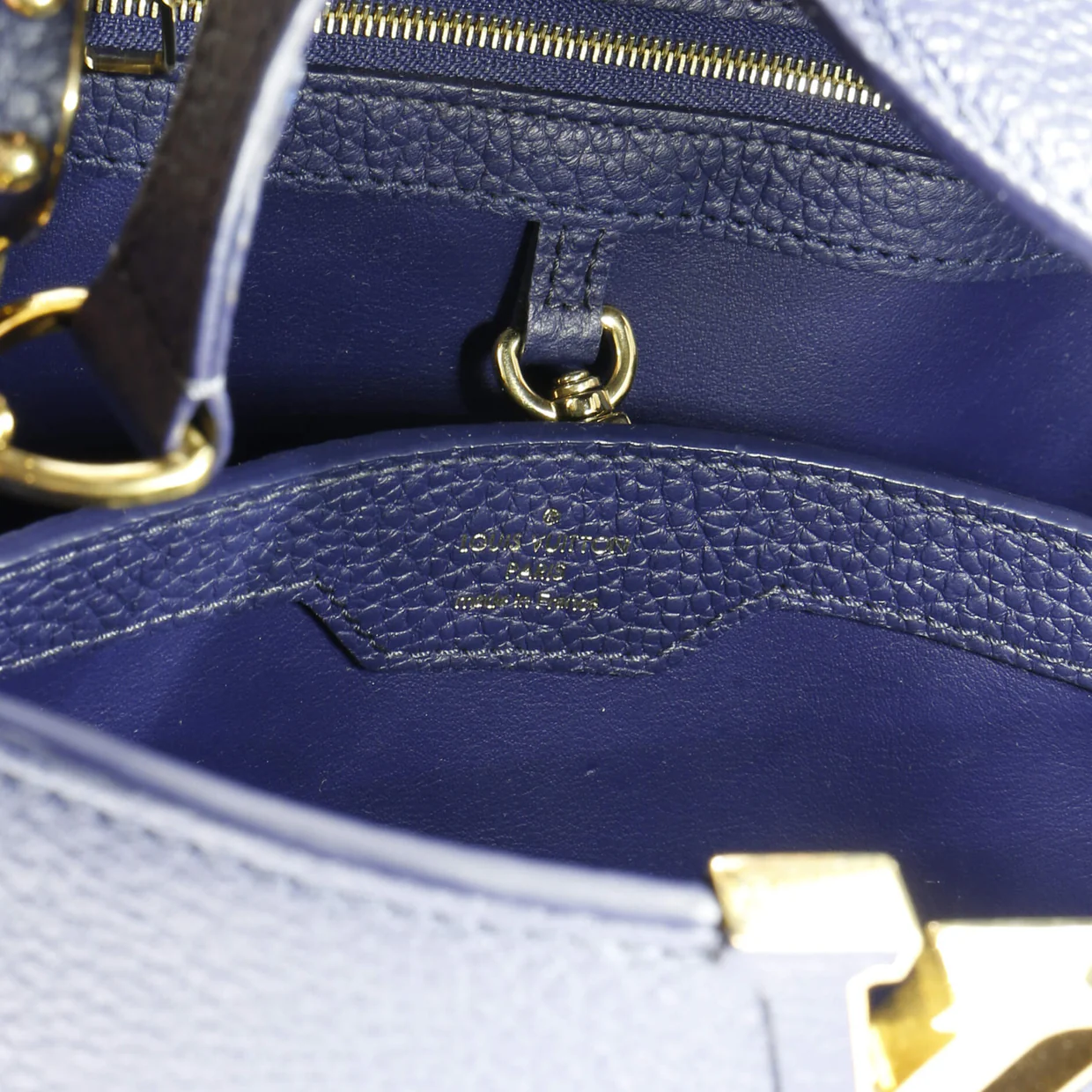 Capucines Bag Leather with Python PM - Deep Luxury