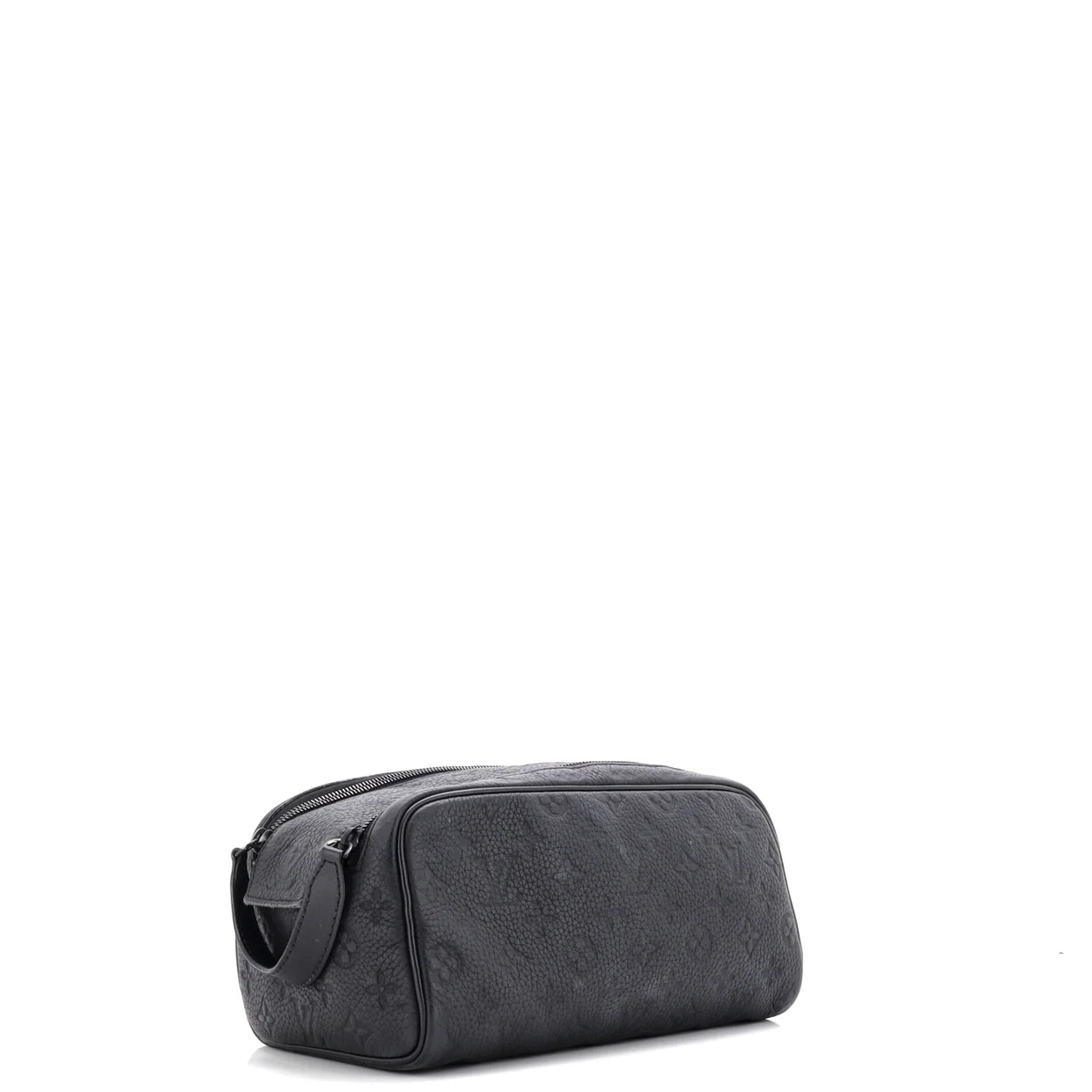 Dopp Kit Toiletry Pouch Taurillon Monogram Leather - Deep Luxury