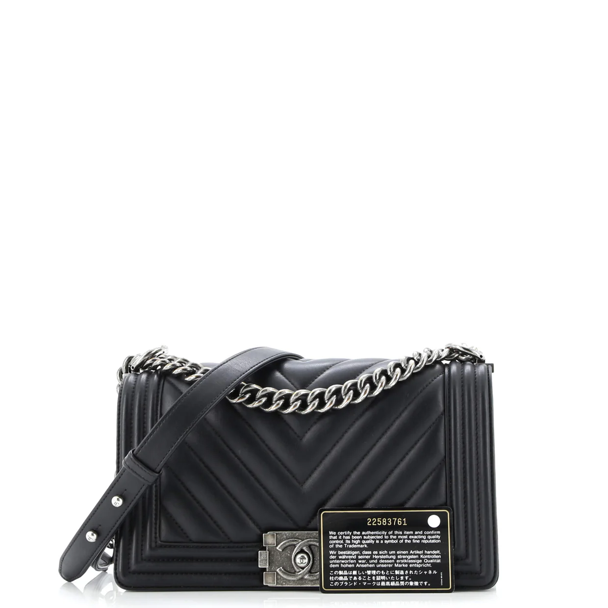 Boy Flap Bag Chevron Calfskin Old Medium - Deep Luxury