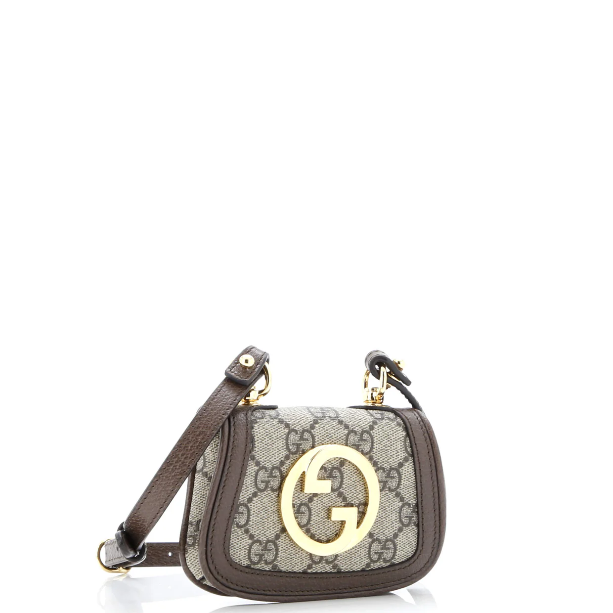 Blondie NM Card Case Wallet with Strap GG Coated Canvas - Deep Luxury