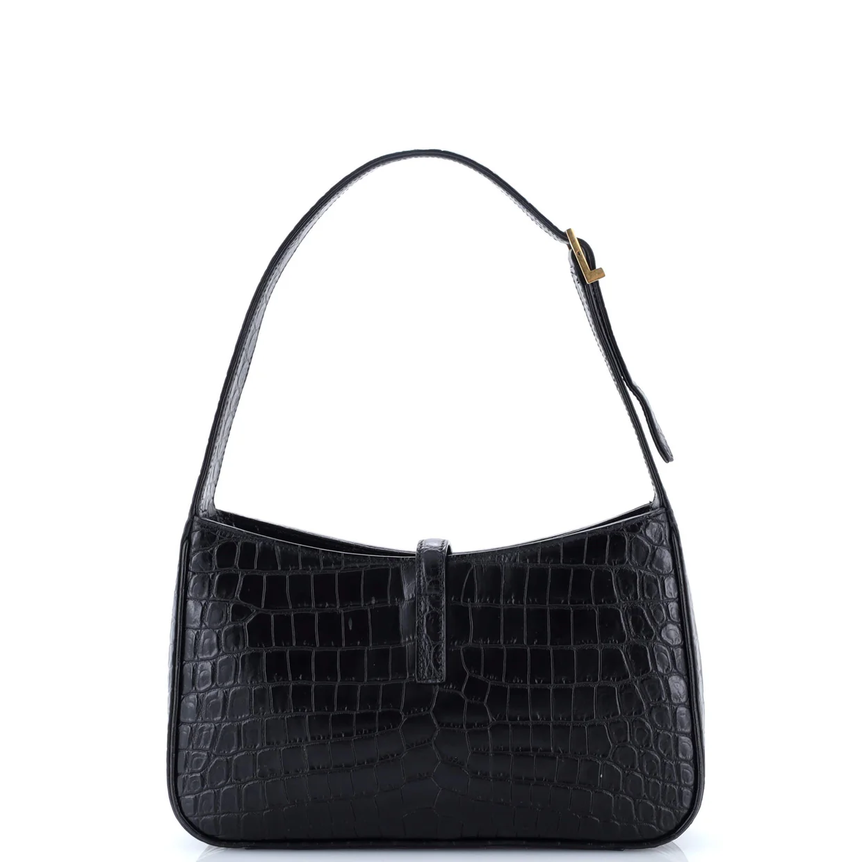 Le 5 a 7 Hobo Crocodile Embossed Leather Small - Deep Luxury