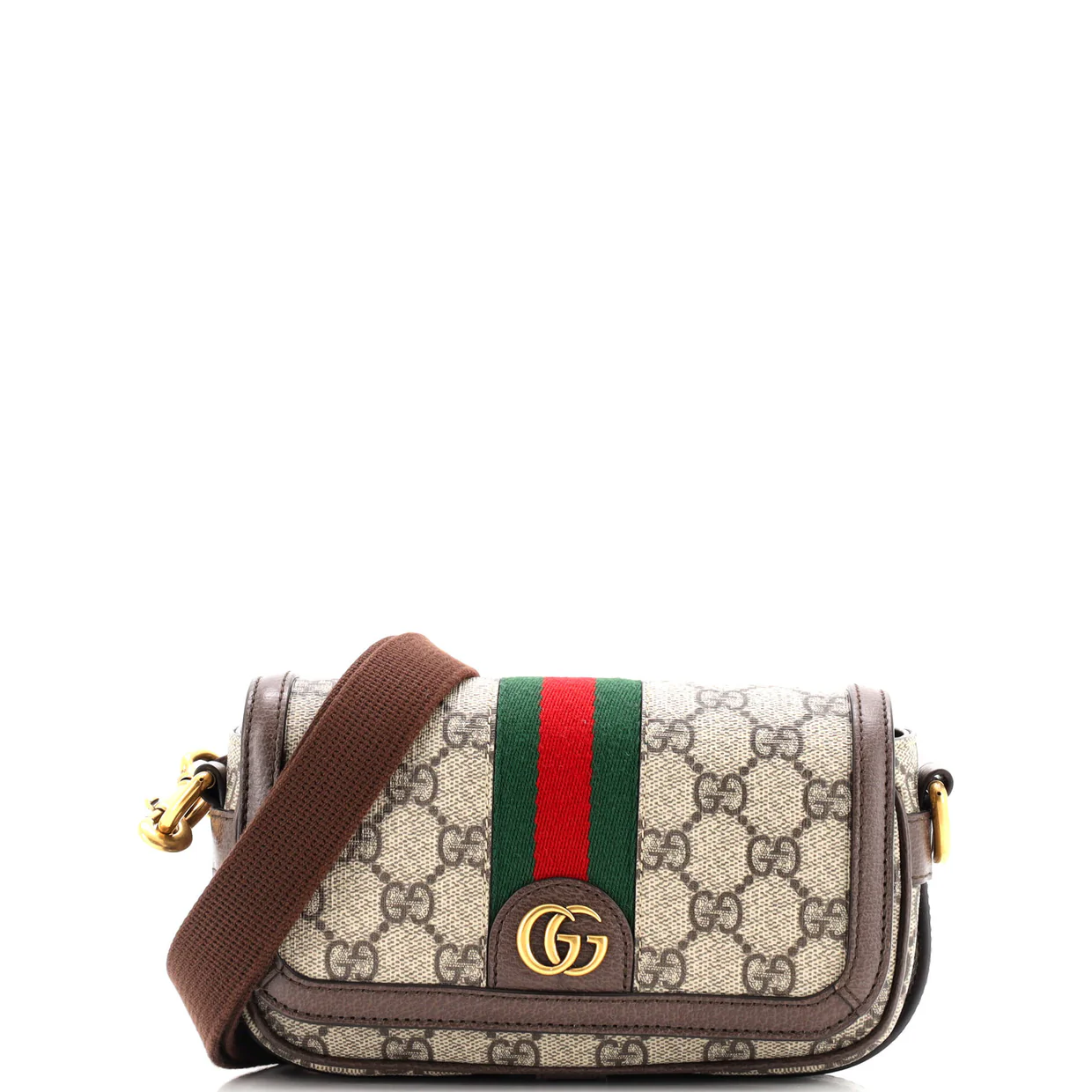 Ophidia Flap Convertible Shoulder Bag GG Coated Canvas Mini - Deep Luxury