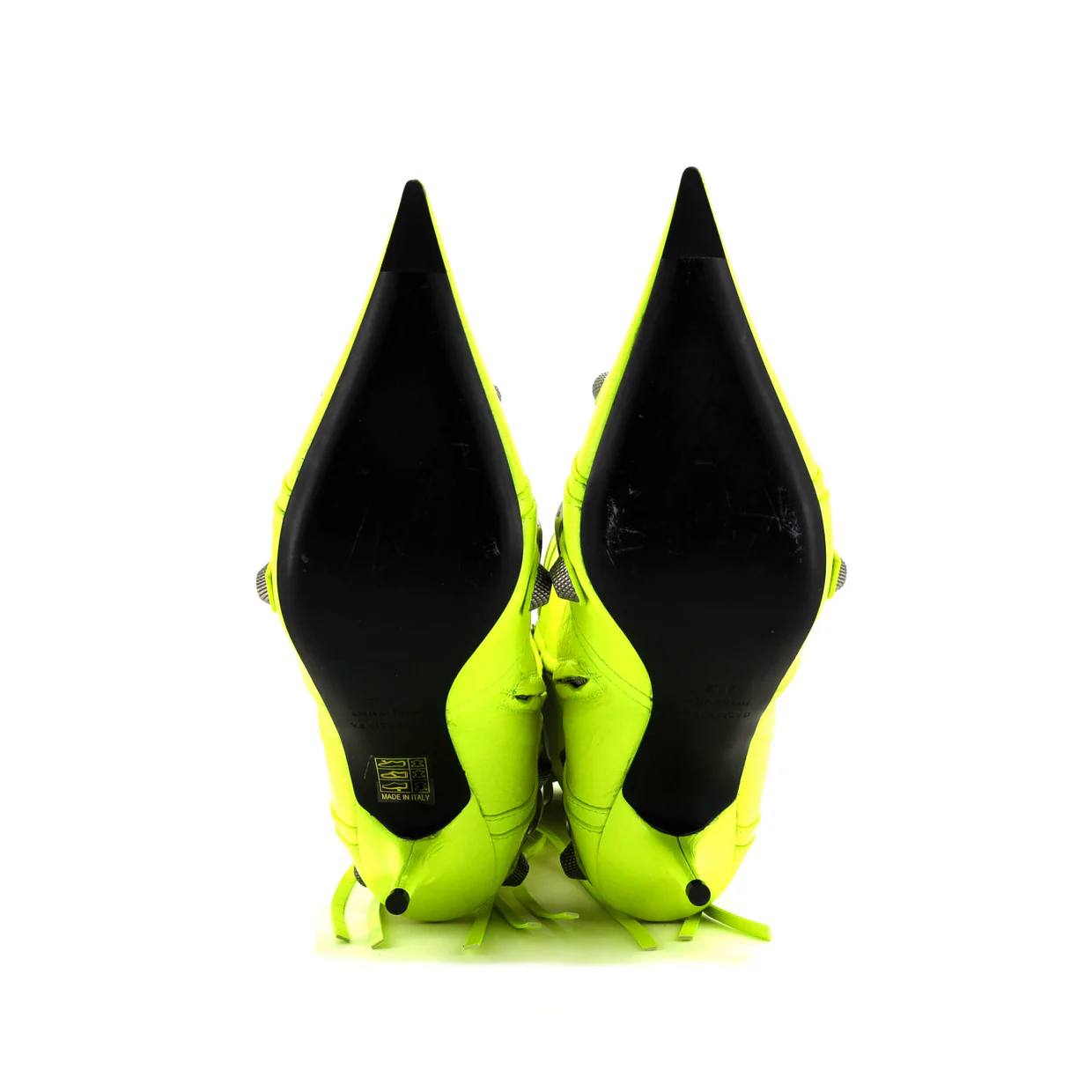 Women's Cagole Knee High Boots Studded Leather 90 - Deep Luxury