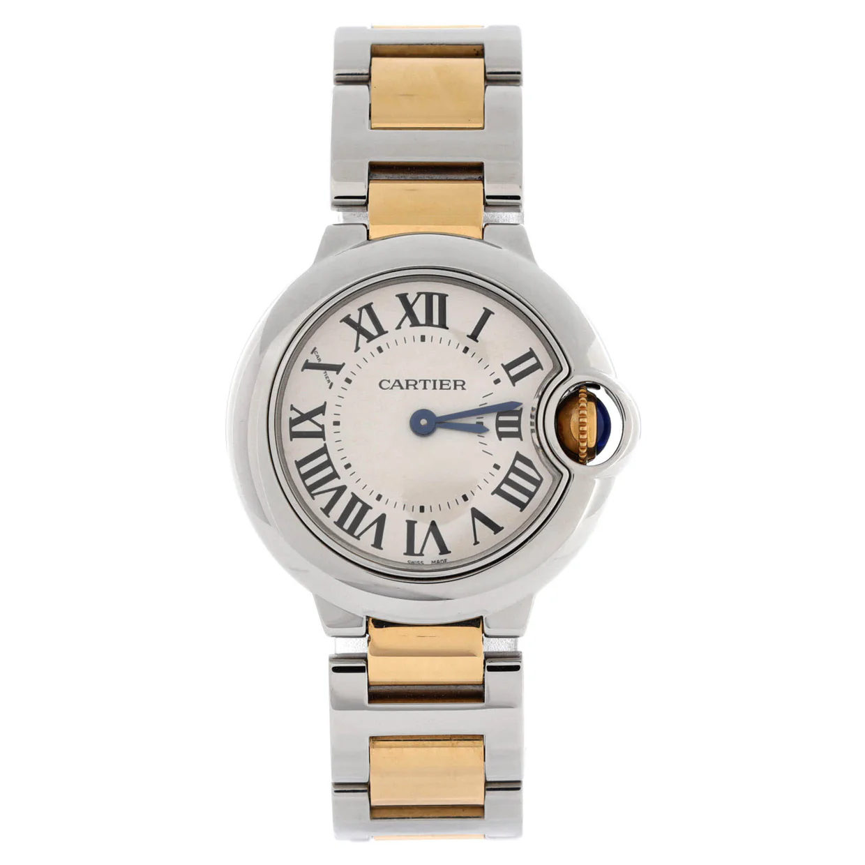 Ballon Bleu de Cartier Quartz Watch Stainless Steel and Yellow Gold 28 - Deep Luxury