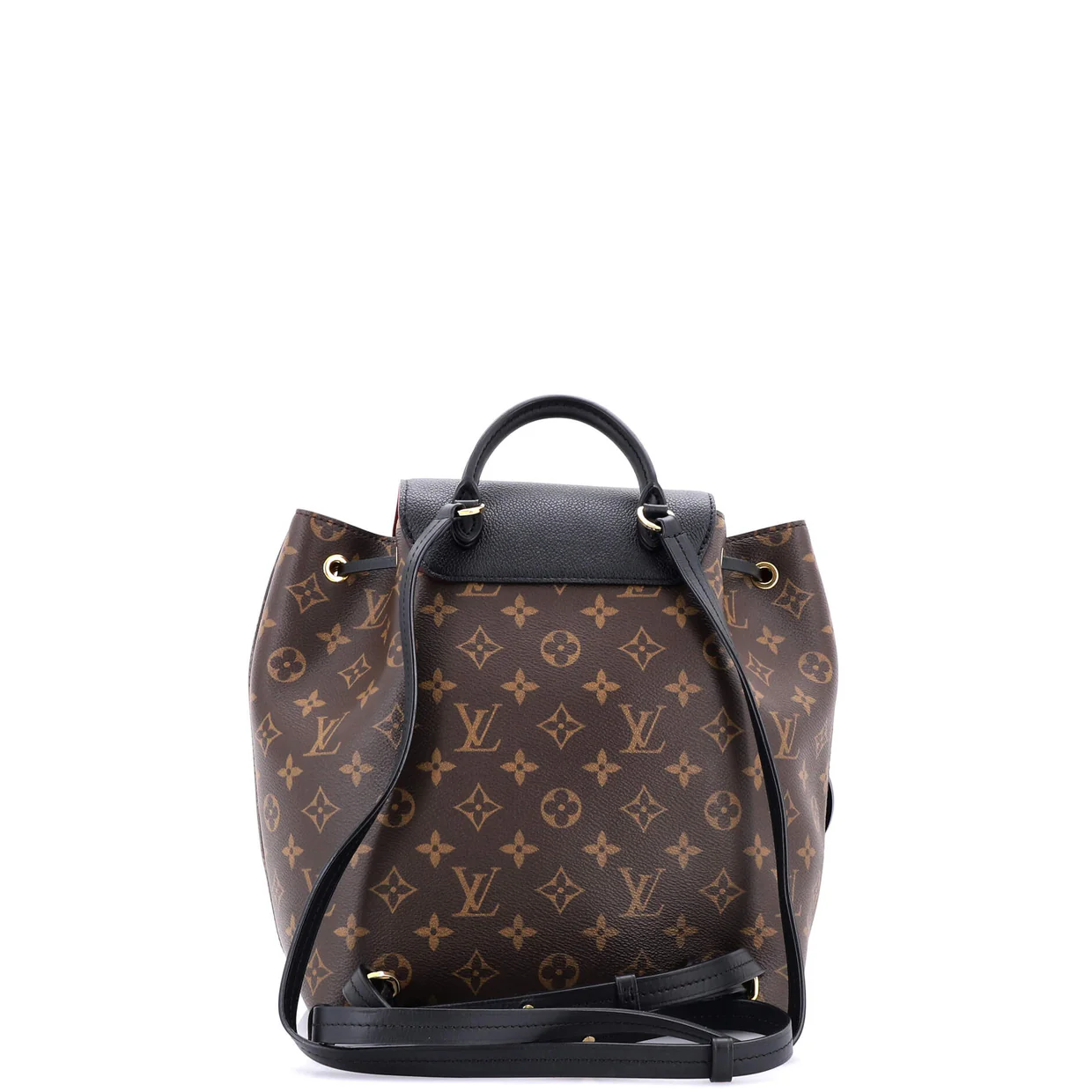 Montsouris NM Backpack Monogram Canvas with Leather PM - Deep Luxury