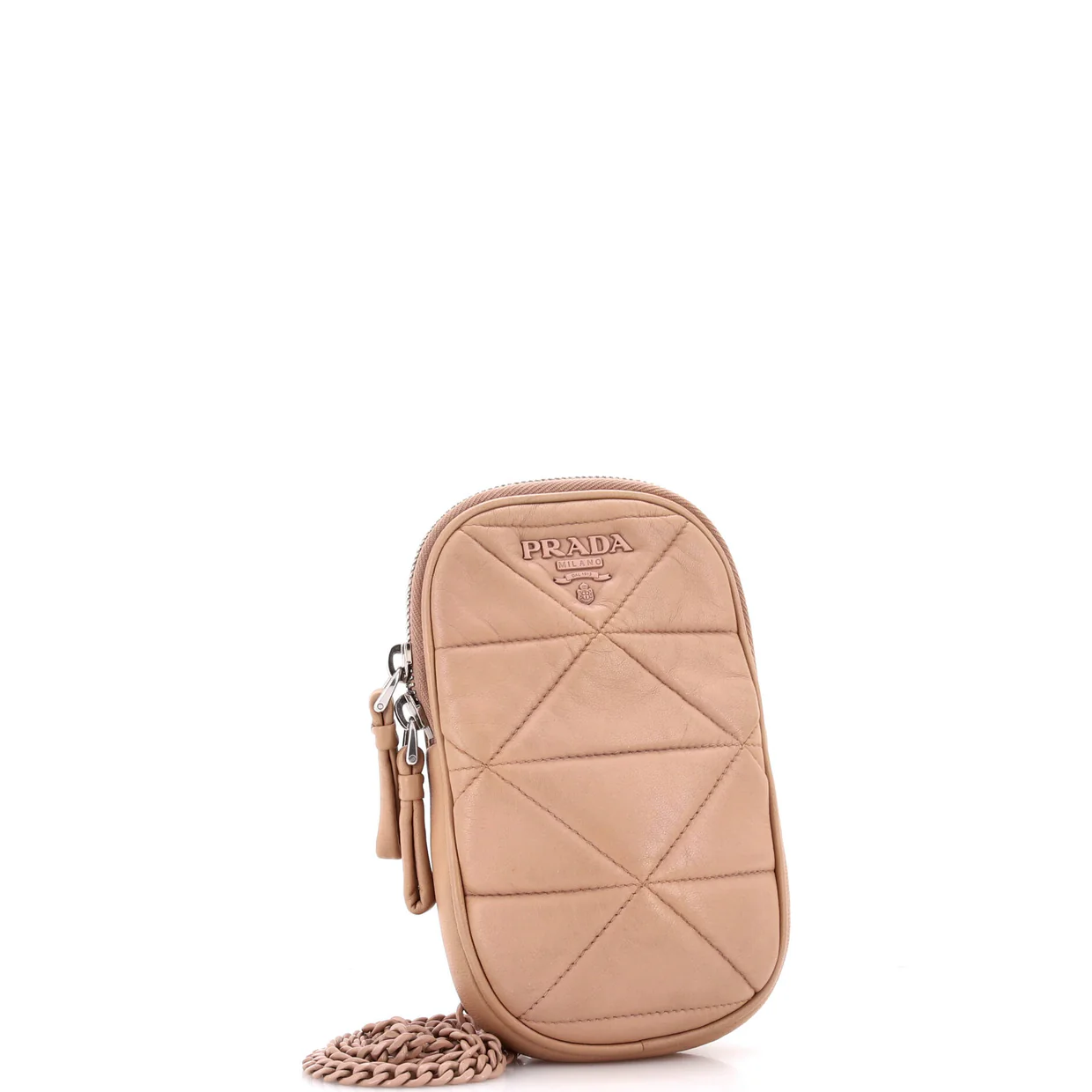 Spectrum Phone Holder Crossbody Bag Quilted Nappa Leather - Deep Luxury