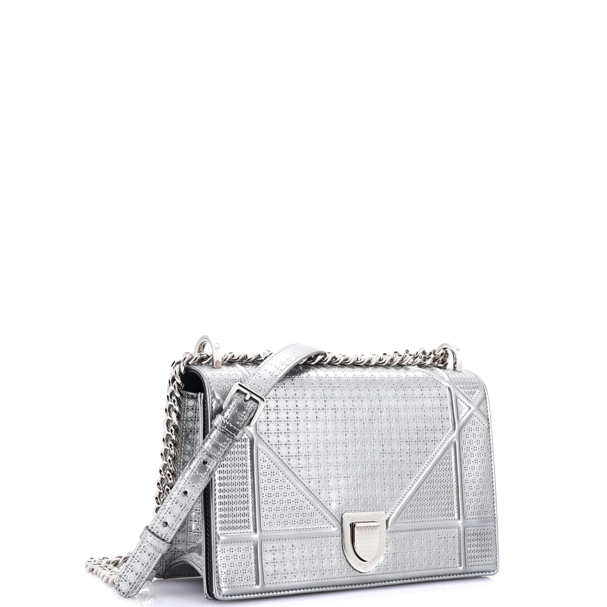 Diorama Flap Bag Cannage Embossed Calfskin Small - Deep Luxury