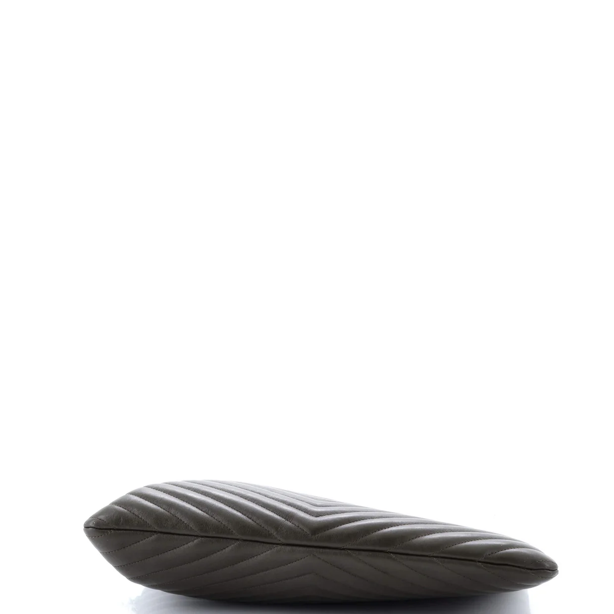 Classic Monogram Wristlet Pouch Matelasse Chevron Leather Large - Deep Luxury