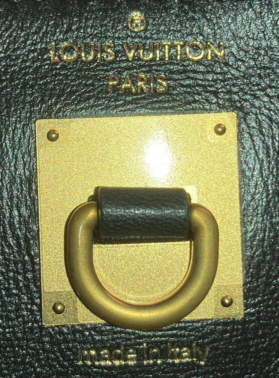 City Steamer Handbag Gravity Gold Calfskin and Leather PM - Deep Luxury