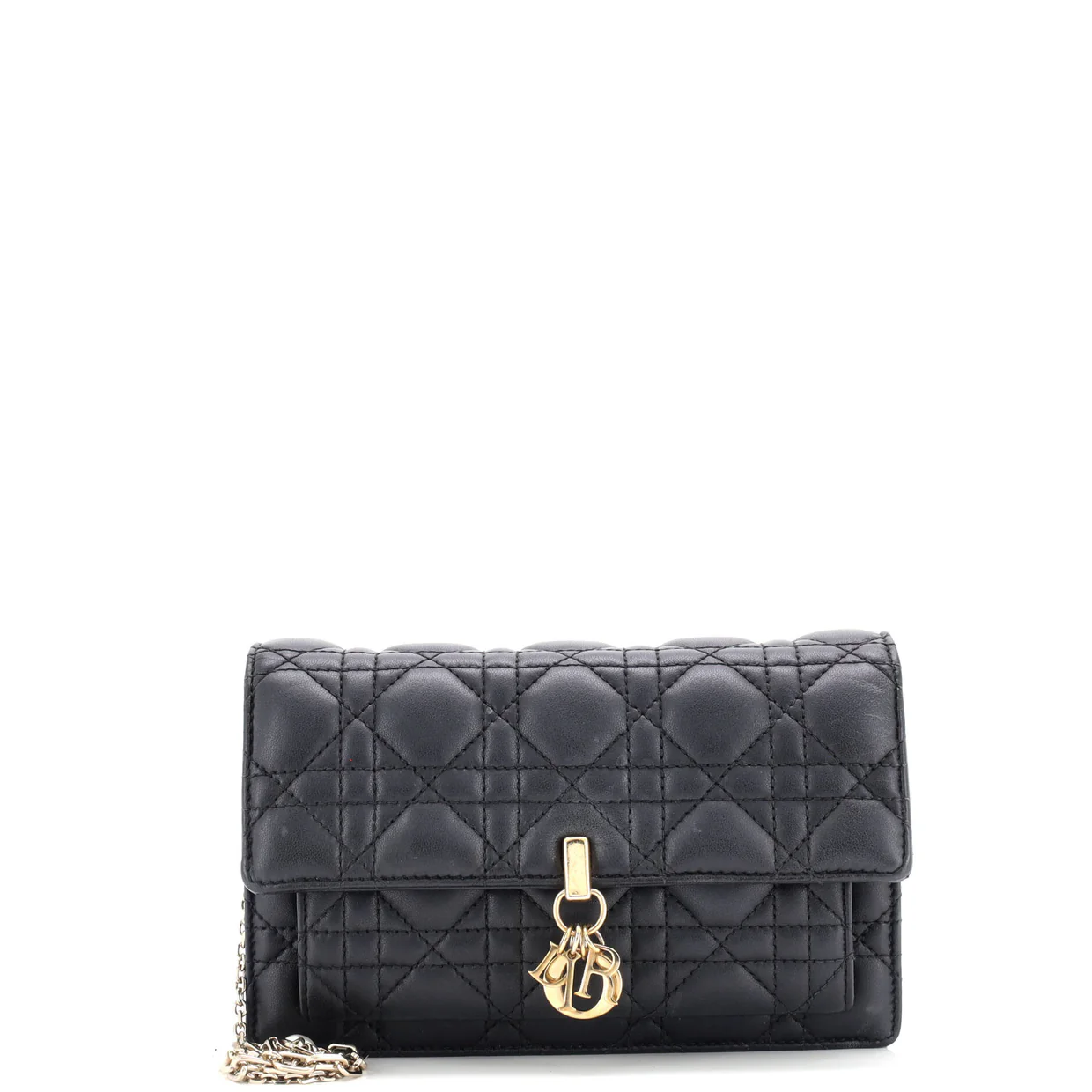 Miss Dior Charms Chain Pouch Cannage Quilt Lambskin - Deep Luxury