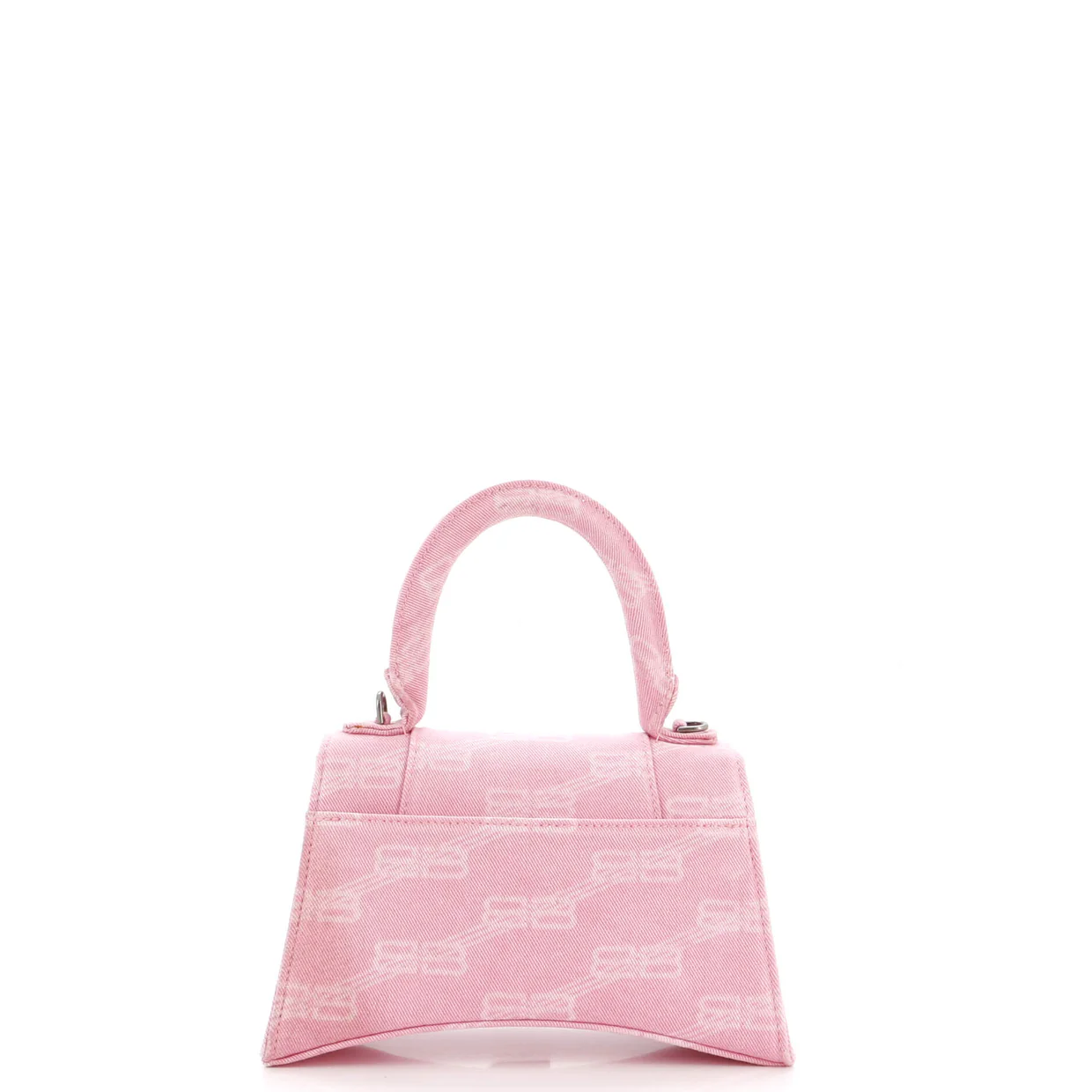 Hourglass Top Handle Bag BB Monogram Denim Small - Deep Luxury