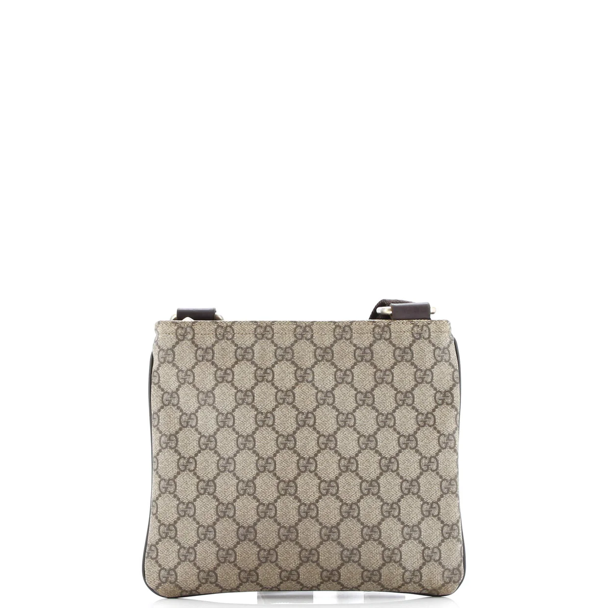 Zip Top Messenger Bag GG Coated Canvas Small - Deep Luxury