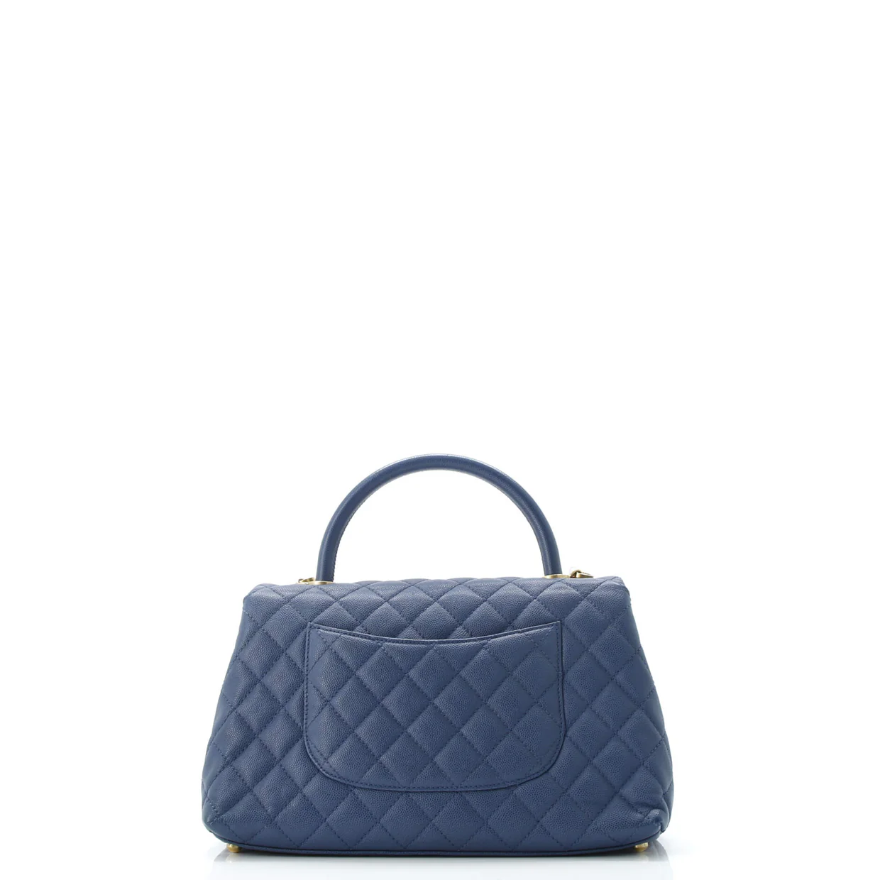 Coco Top Handle Bag Quilted Caviar Small - Deep Luxury