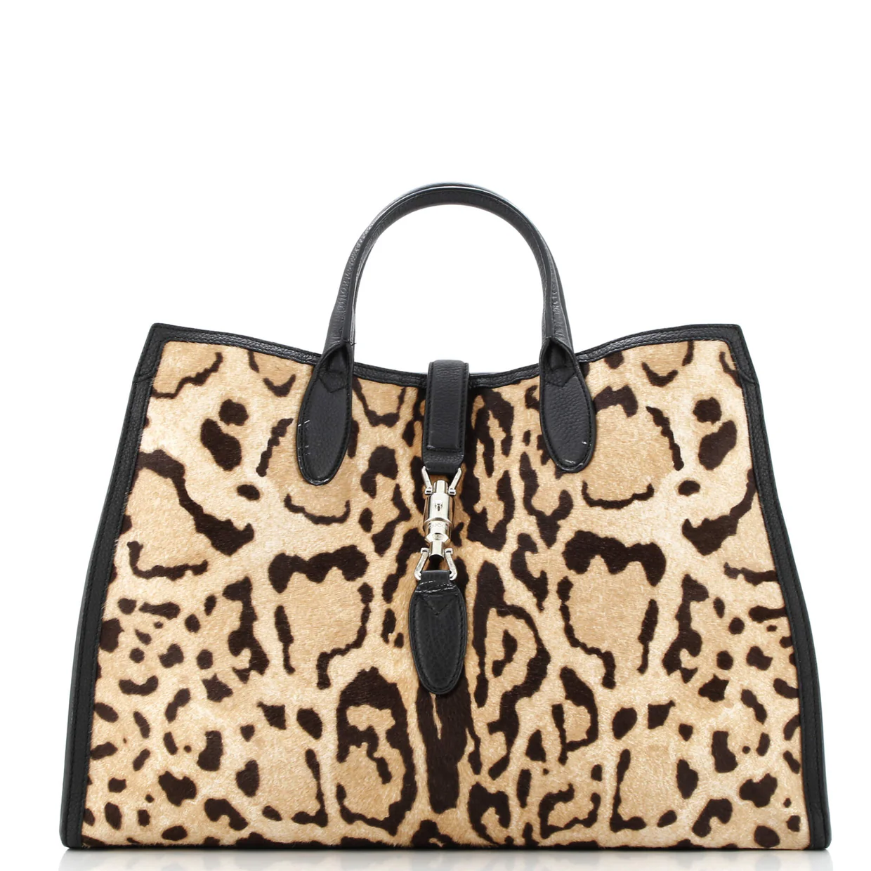 Jackie Soft Tote Printed Calf Hair Large - Deep Luxury