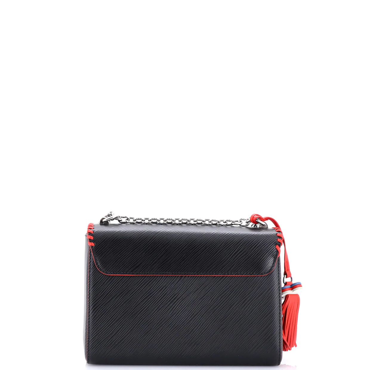 Twist Handbag Limited Edition Flower Embellished Epi Leather with Whipstitch Details MM - Deep Luxury