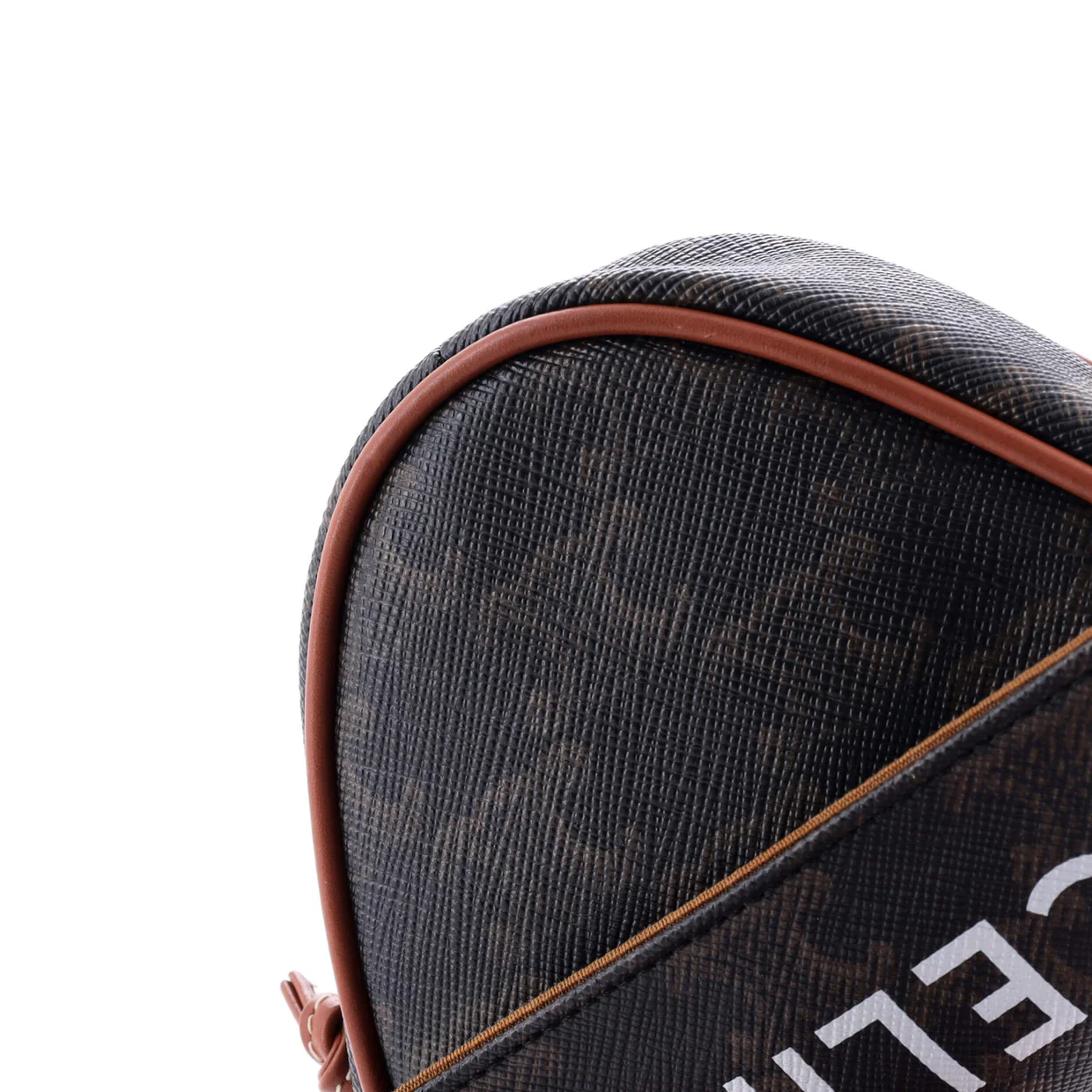 Triangle Crossbody Bag Triomphe Coated Canvas Mini - Deep Luxury