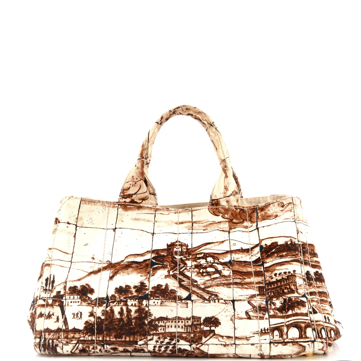 Canapa Tote Printed Canvas Large - Deep Luxury