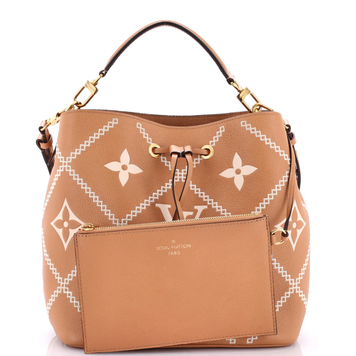 NeoNoe Handbag Monogram Empreinte Giant Broderies MM - Deep Luxury