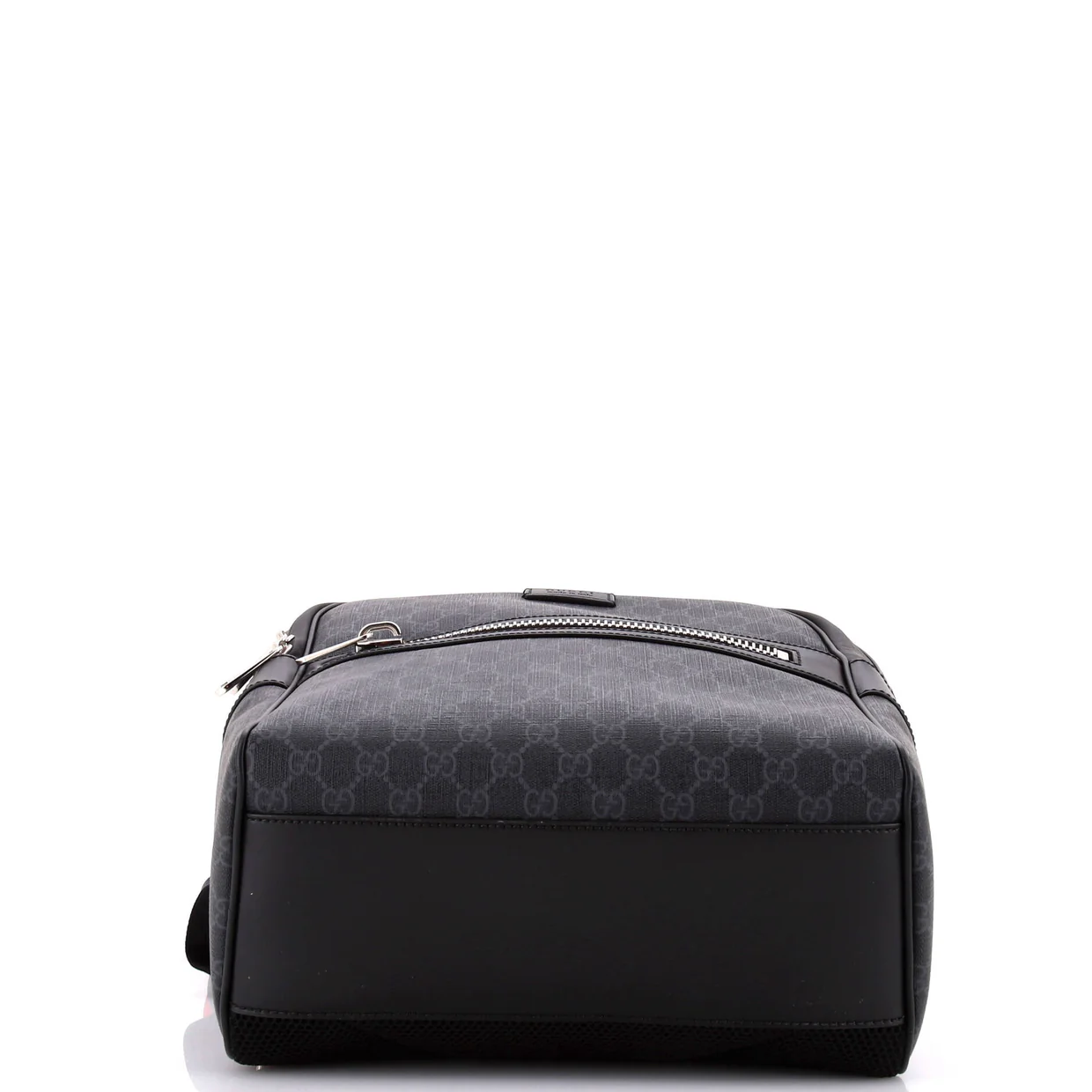 Front Zip Pocket Backpack GG Coated Canvas Medium - Deep Luxury