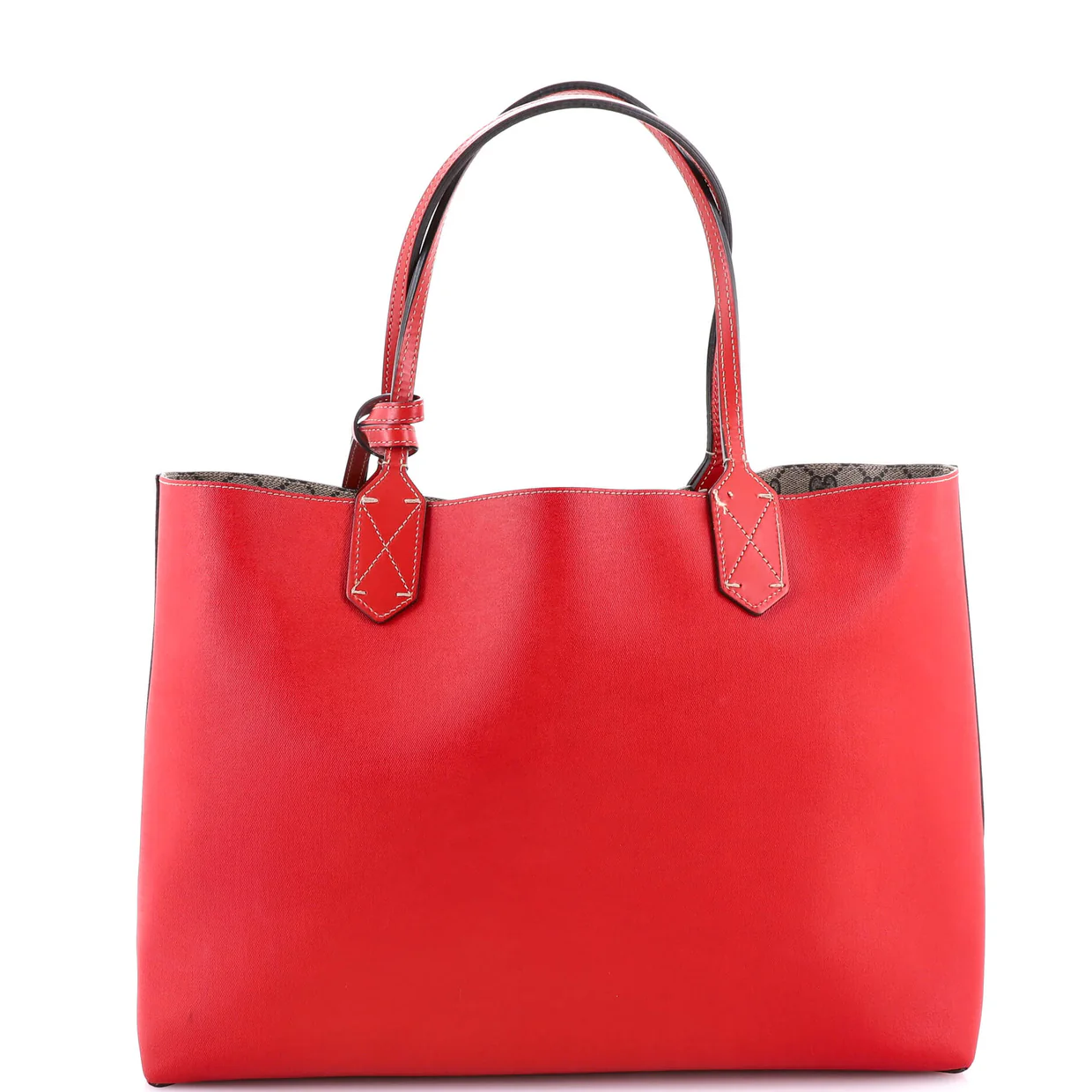 Reversible Tote GG Print Leather Medium - Deep Luxury