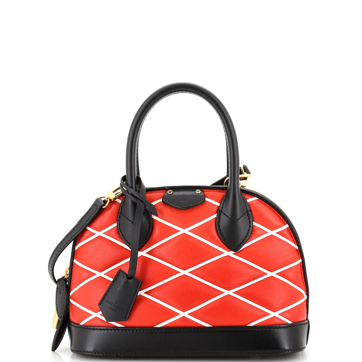 Alma Handbag Malletage Leather BB - Deep Luxury