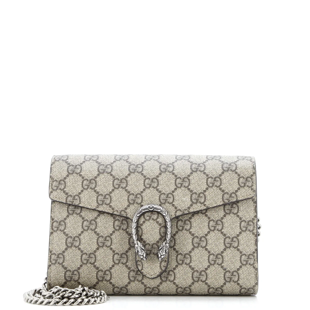 Dionysus Chain Wallet GG Coated Canvas Small - Deep Luxury