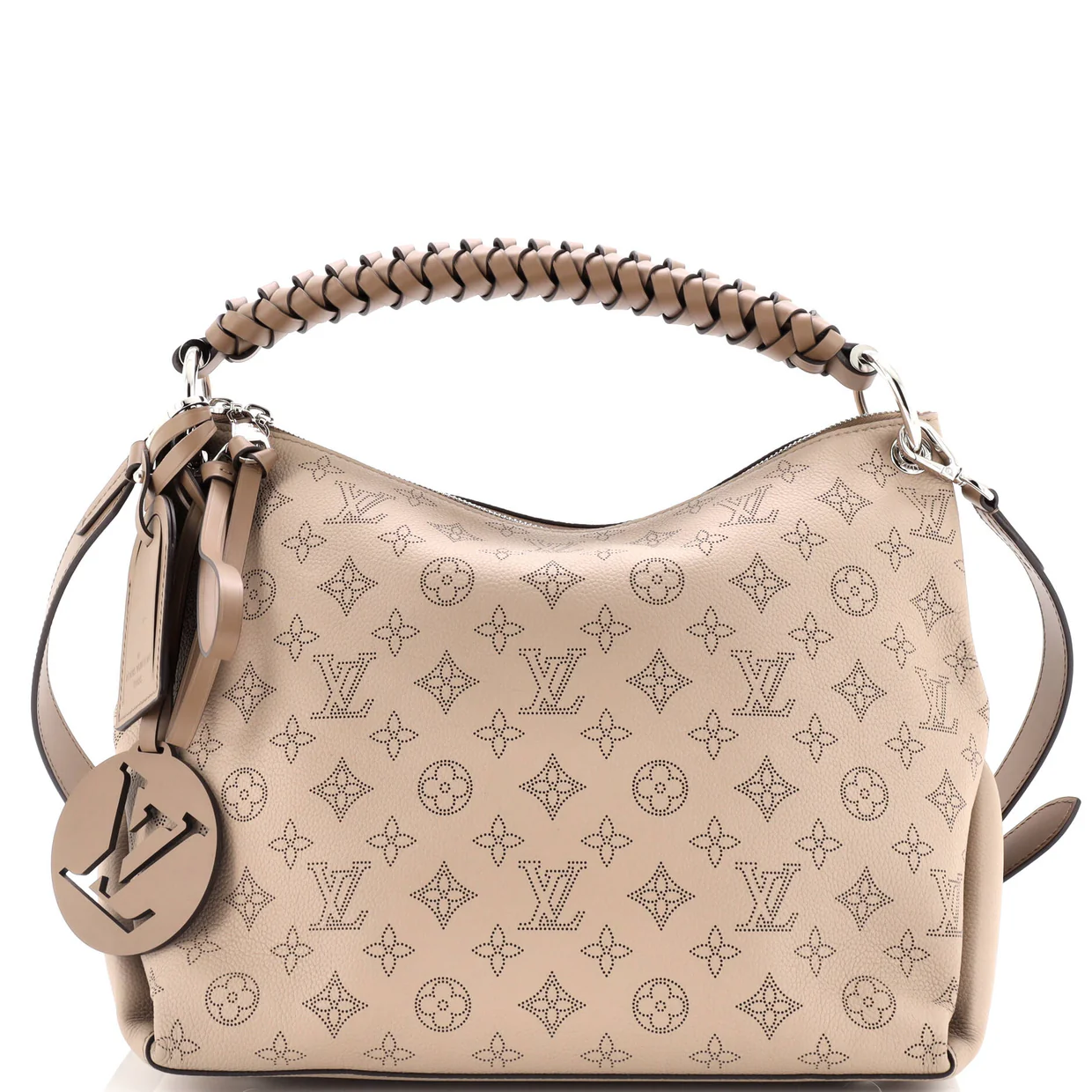 Braided Handle Beaubourg Hobo Mahina Leather MM - Deep Luxury