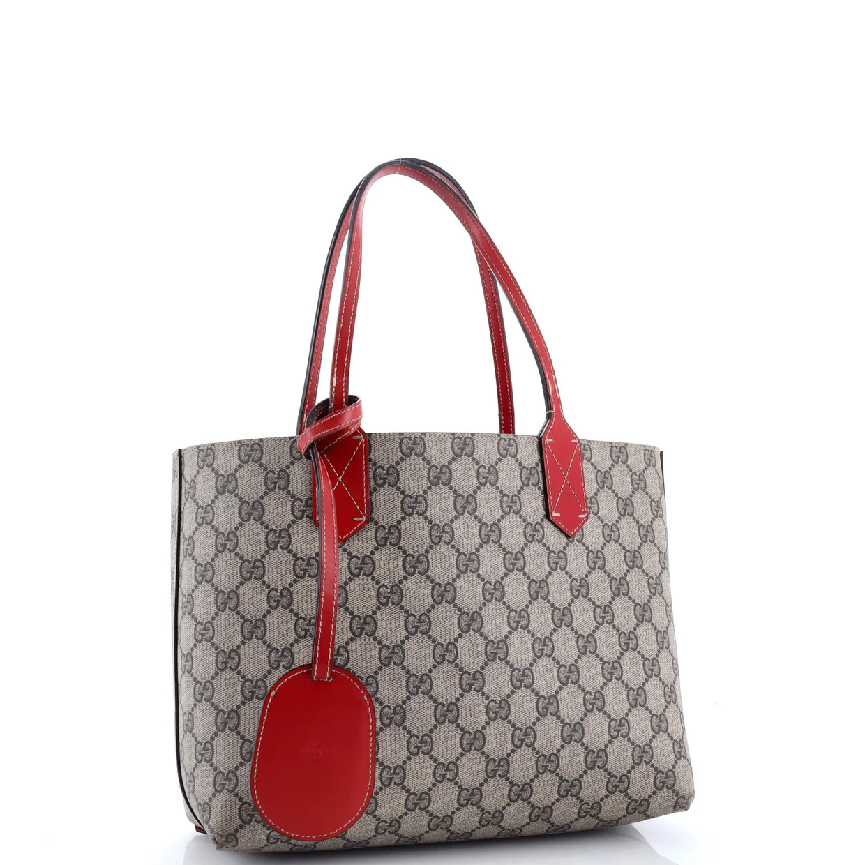 Reversible Tote GG Print Leather Small - Deep Luxury