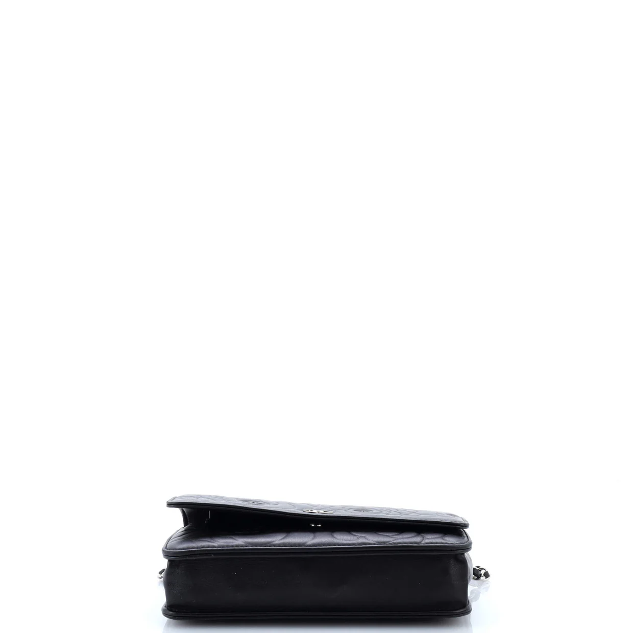 Wallet on Chain Camellia Lambskin - Deep Luxury