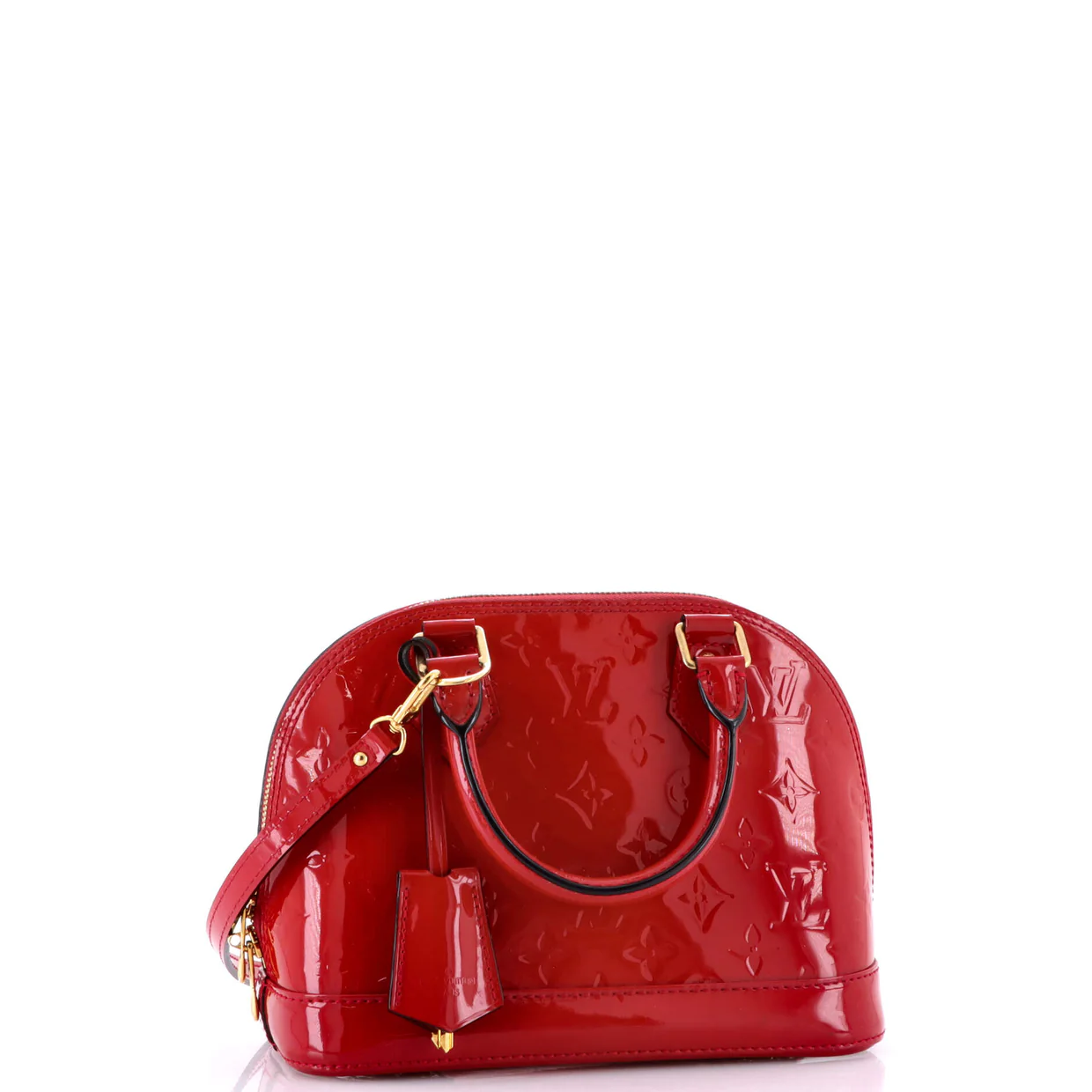 Alma Handbag Monogram Vernis BB - Deep Luxury