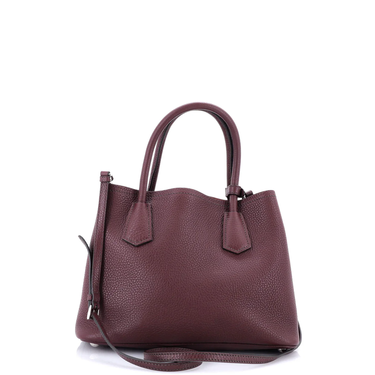 Cuir Double Tote Saffiano Leather Small - Deep Luxury