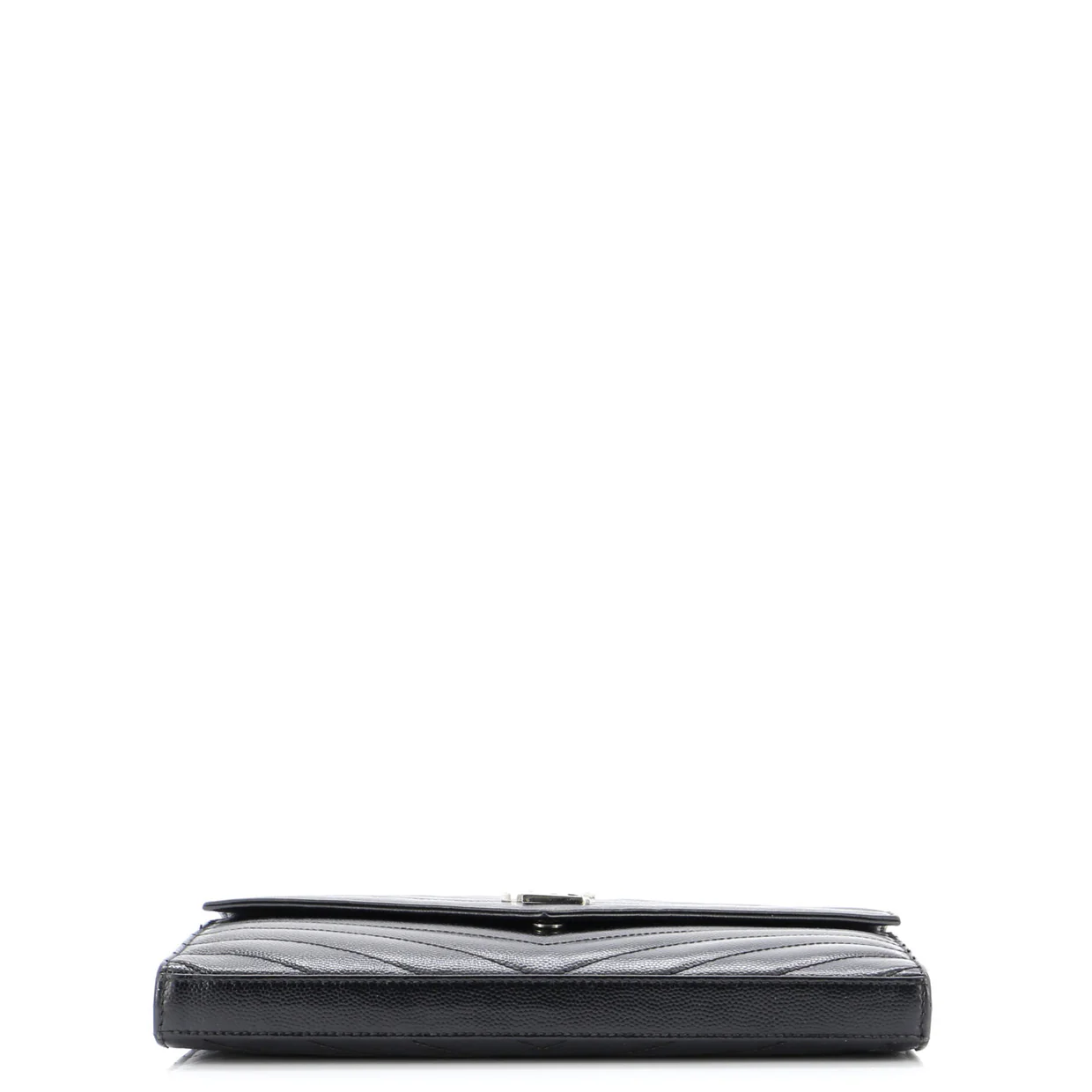 Classic Monogram Wallet on Chain Matelasse Chevron Leather Medium - Deep Luxury