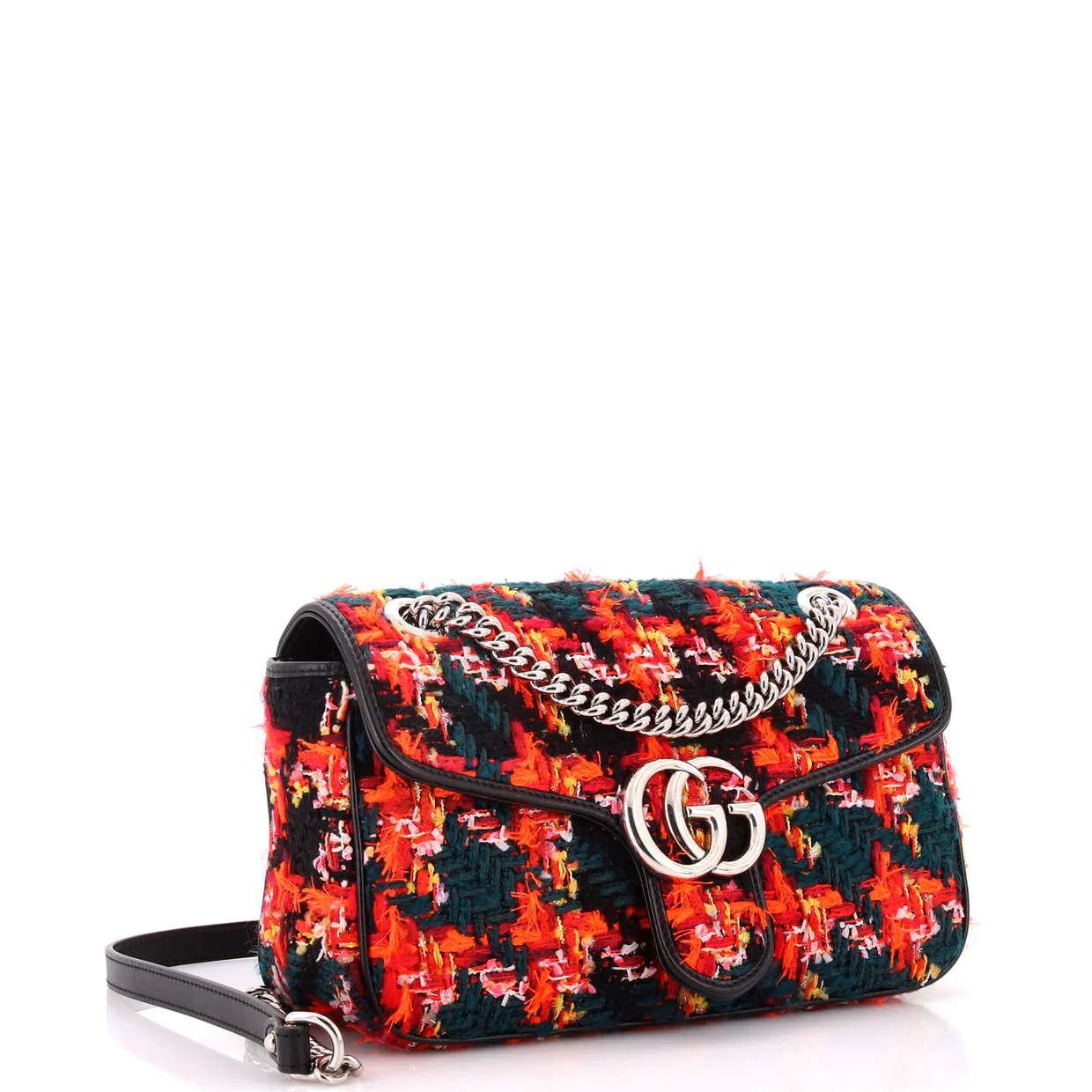 GG Marmont Flap Bag Tweed Small - Deep Luxury