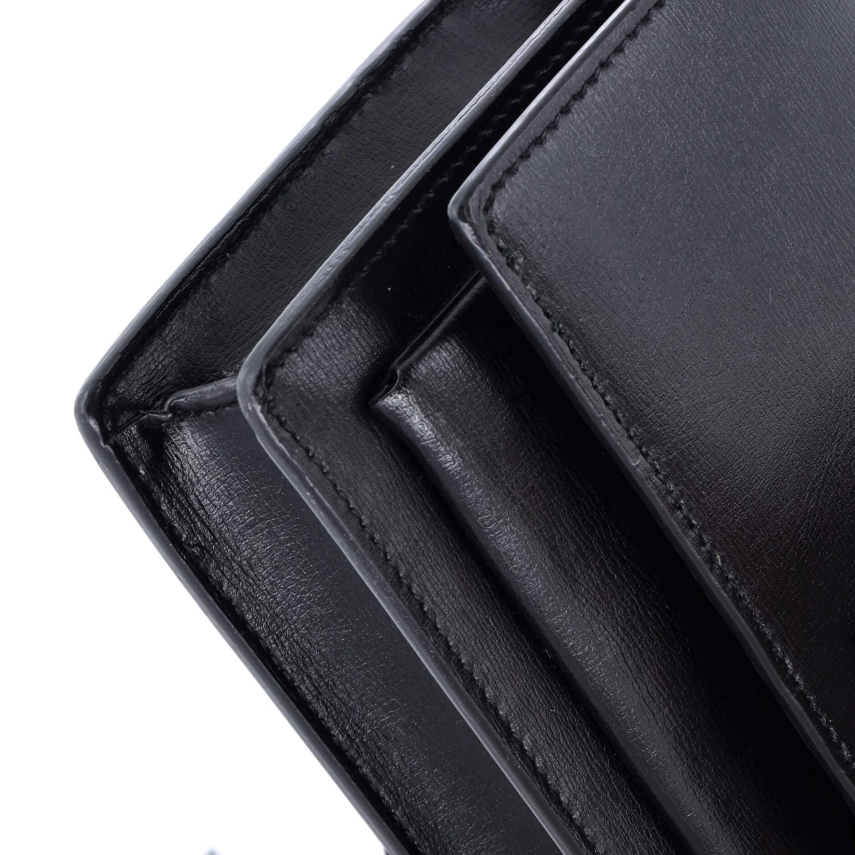 Sunset Top Handle Chain Wallet Leather - Deep Luxury