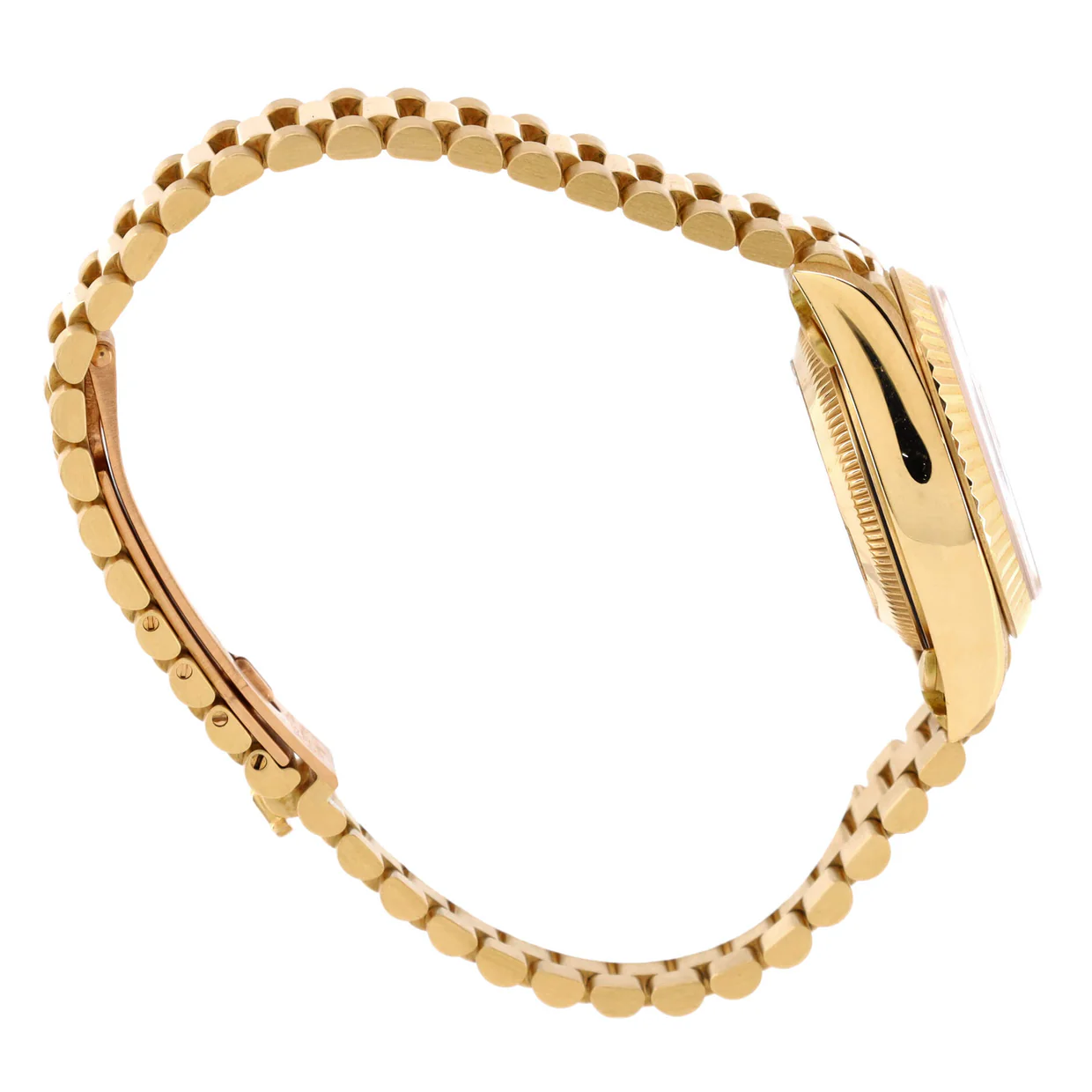Oyster Perpetual President Datejust Automatic Watch Yellow Gold with Diamond Markers 26 - Deep Luxury