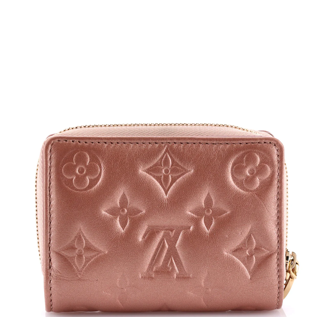 Coussin Lou Wallet Monogram Embossed Lambskin - Deep Luxury