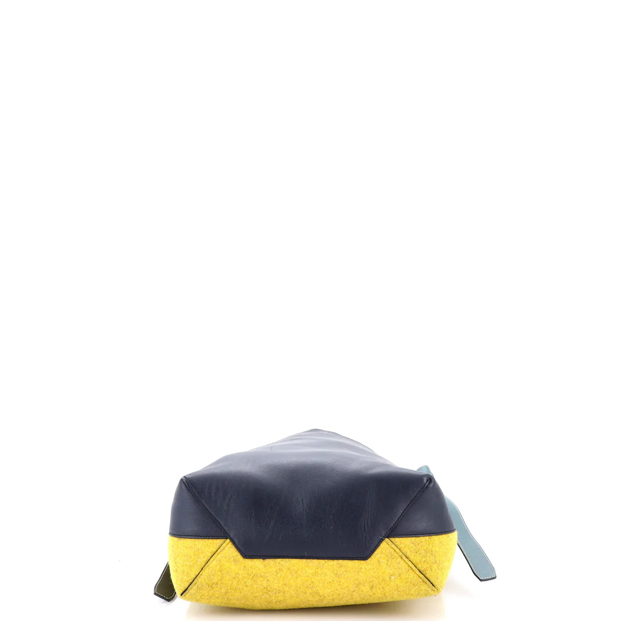 Twisted Cabas Tote Leather and Felt Small - Deep Luxury