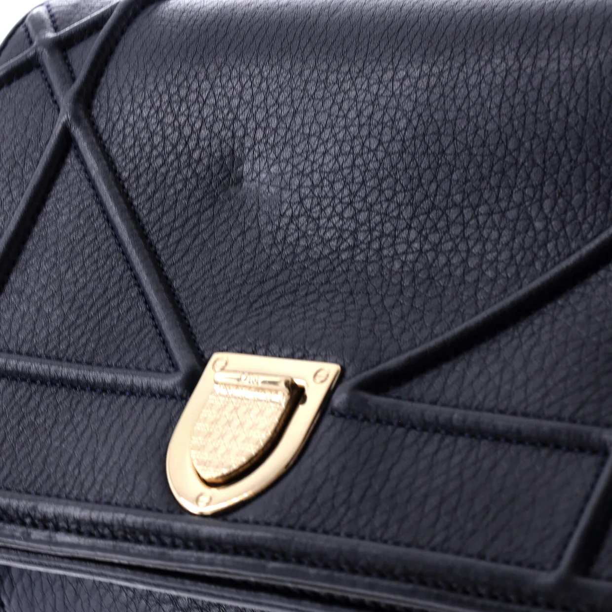 Diorama Flap Bag Grained Calfskin Small - Deep Luxury