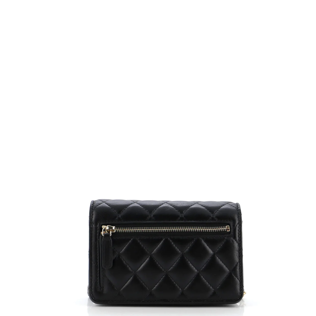 Coco Clips Wallet on Chain Embellished Quilted Lambskin Mini - Deep Luxury