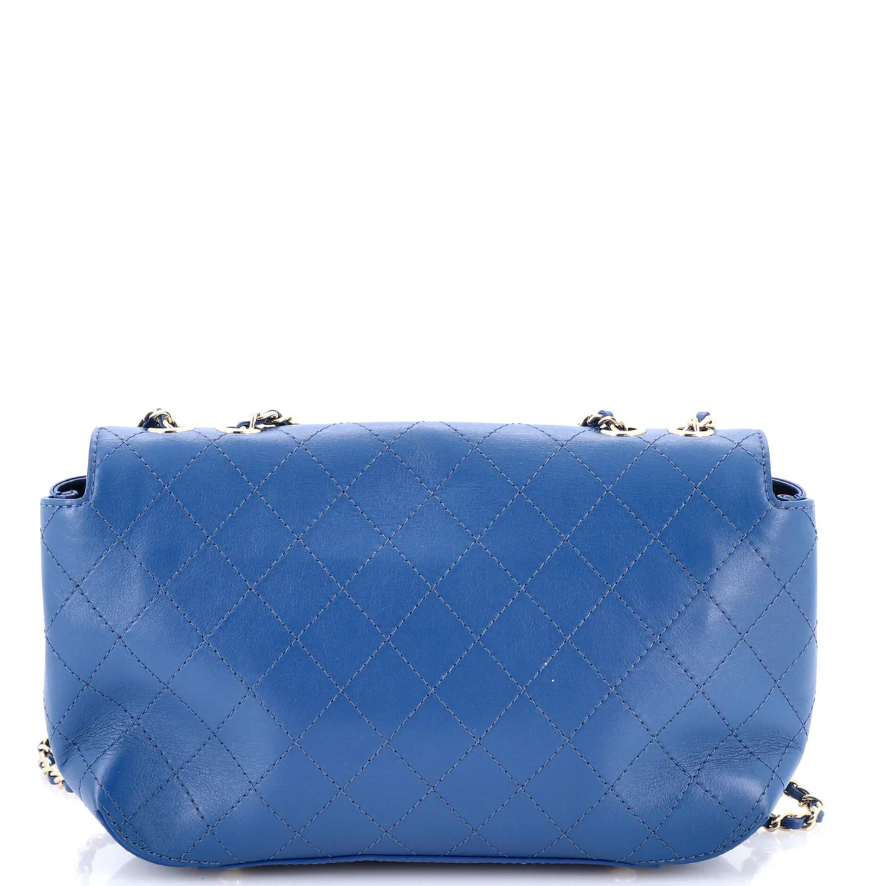 Covered CC Flap Bag Stitched Calfskin Medium - Deep Luxury