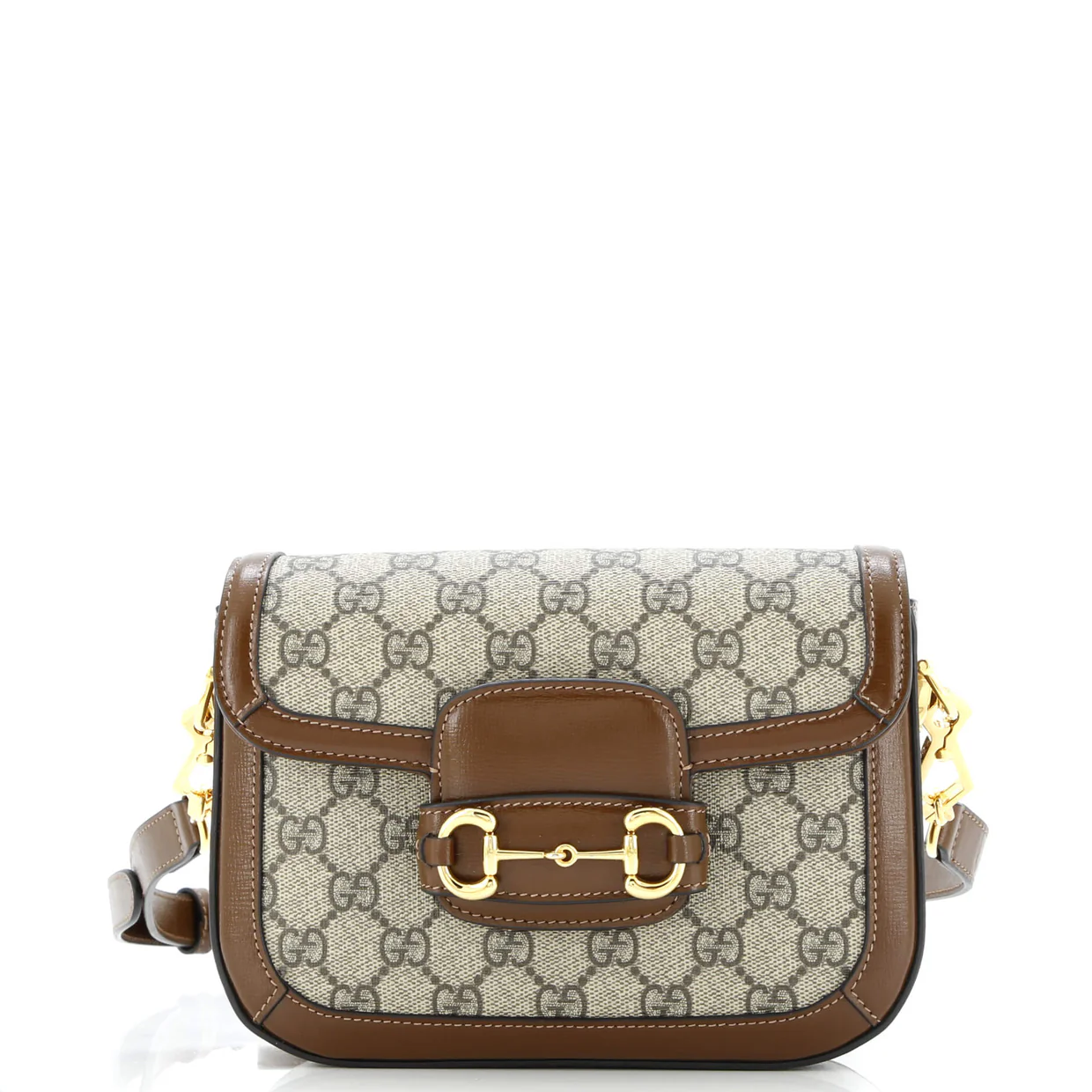 Horsebit 1955 Shoulder Bag GG Coated Canvas with Leather Mini - Deep Luxury