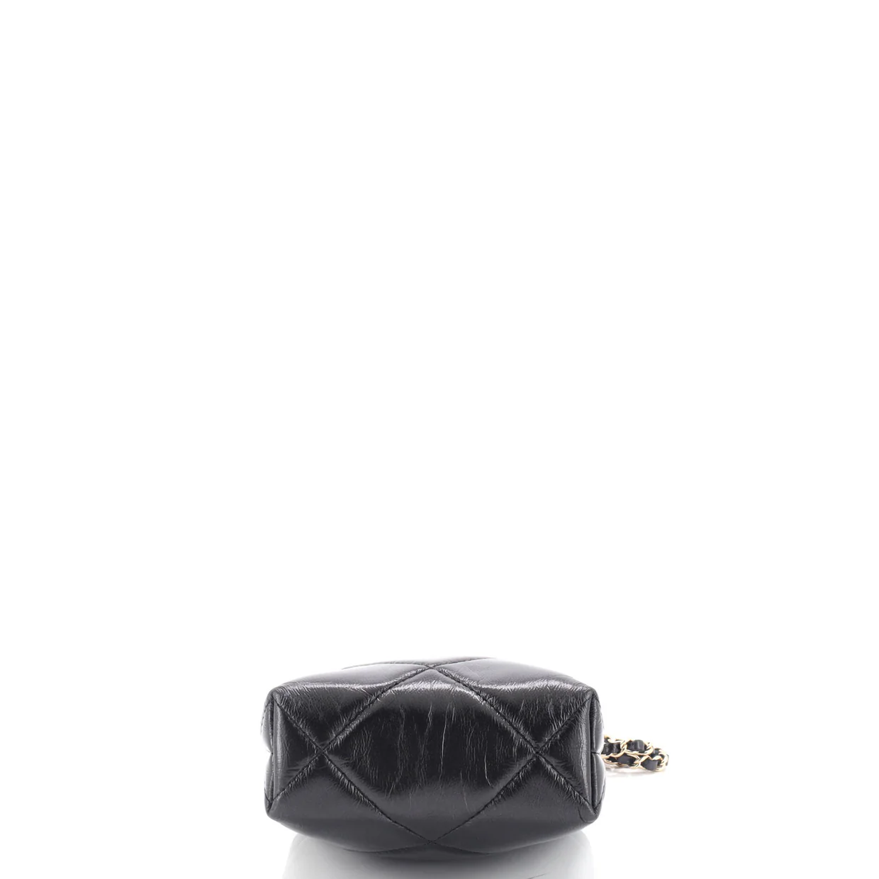 CC Kisslock Frame Clutch with Chain Quilted Lambskin Small - Deep Luxury