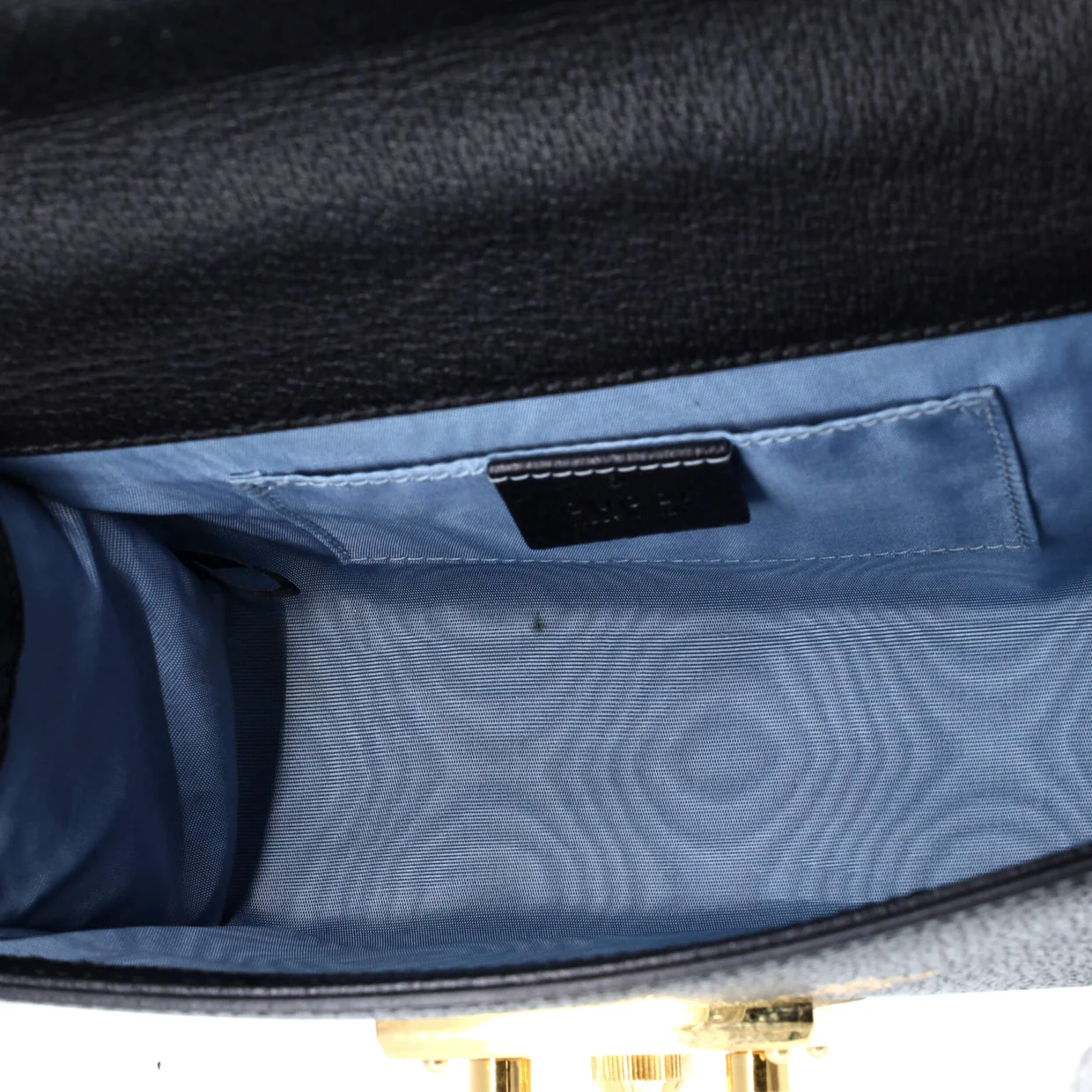 Padlock Shoulder Bag Printed Leather Small - Deep Luxury