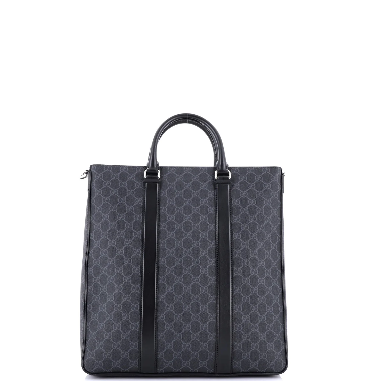 Web Strap Convertible Tote GG Coated Canvas Medium - Deep Luxury