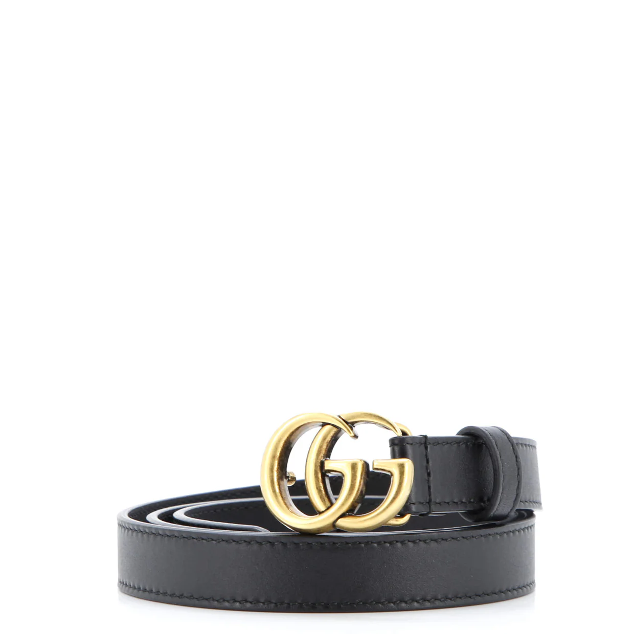 GG Marmont Belt Leather Thin - Deep Luxury